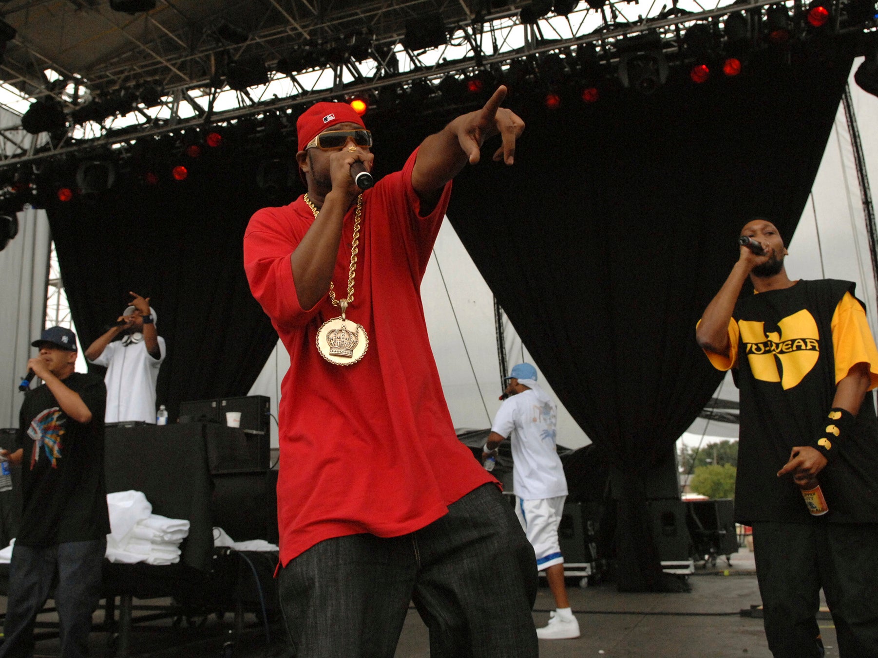 The Wu-Tang Clan, seen here performing at the V festival in 2007, have announced two UK dates in July 2013
