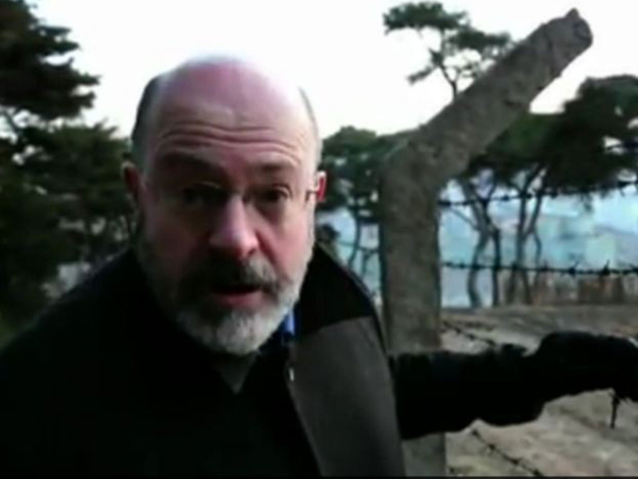 Reporter John Sweeney in the BBC's undercover documentary inside North Korea