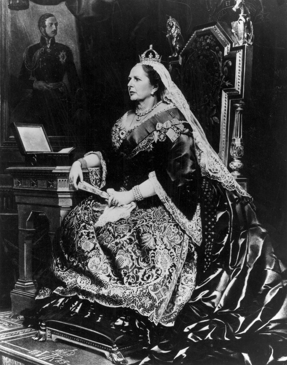 Peter Kennard, 'Maggie Regina', 1990, photomontage, 1983, Tate collection <p>This is a visual commentary on
Maggie’s statement that 'we should
all return to Victorian Values', and
symbolic of Maggie taking on a
regal stance. It was featured in
Time Magazine and it was
rumoured that Thatcher herself was
quite keen on the artwork</p>