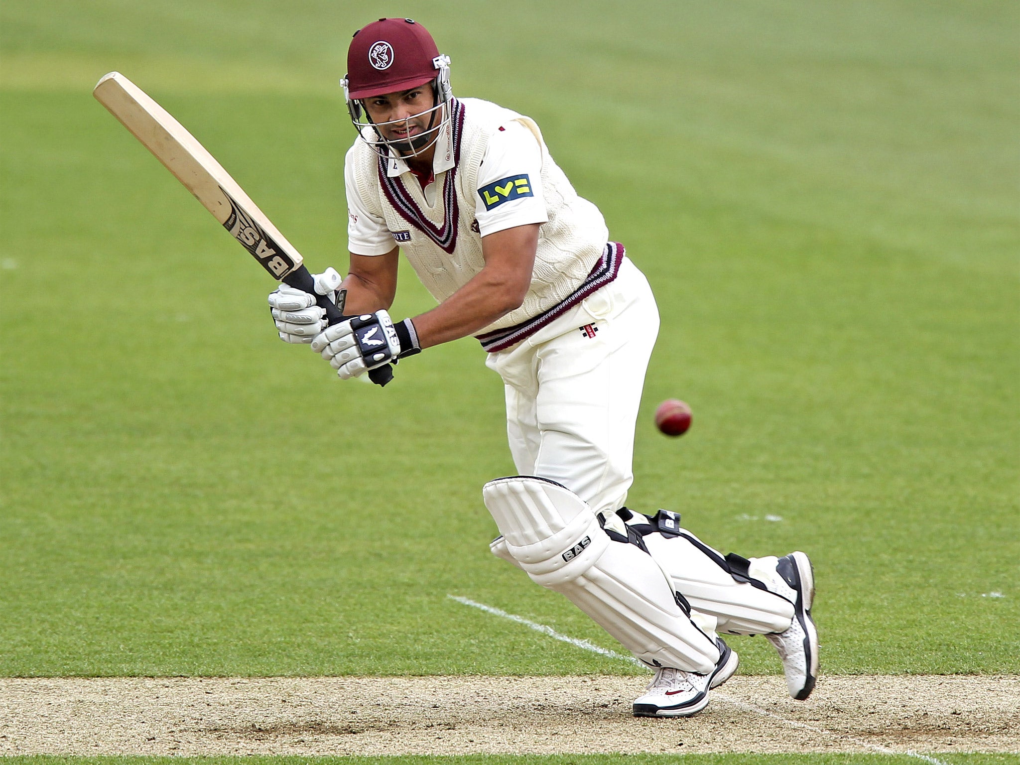 Alviro Petersen made 167 off 255 balls for Somerset yesterday