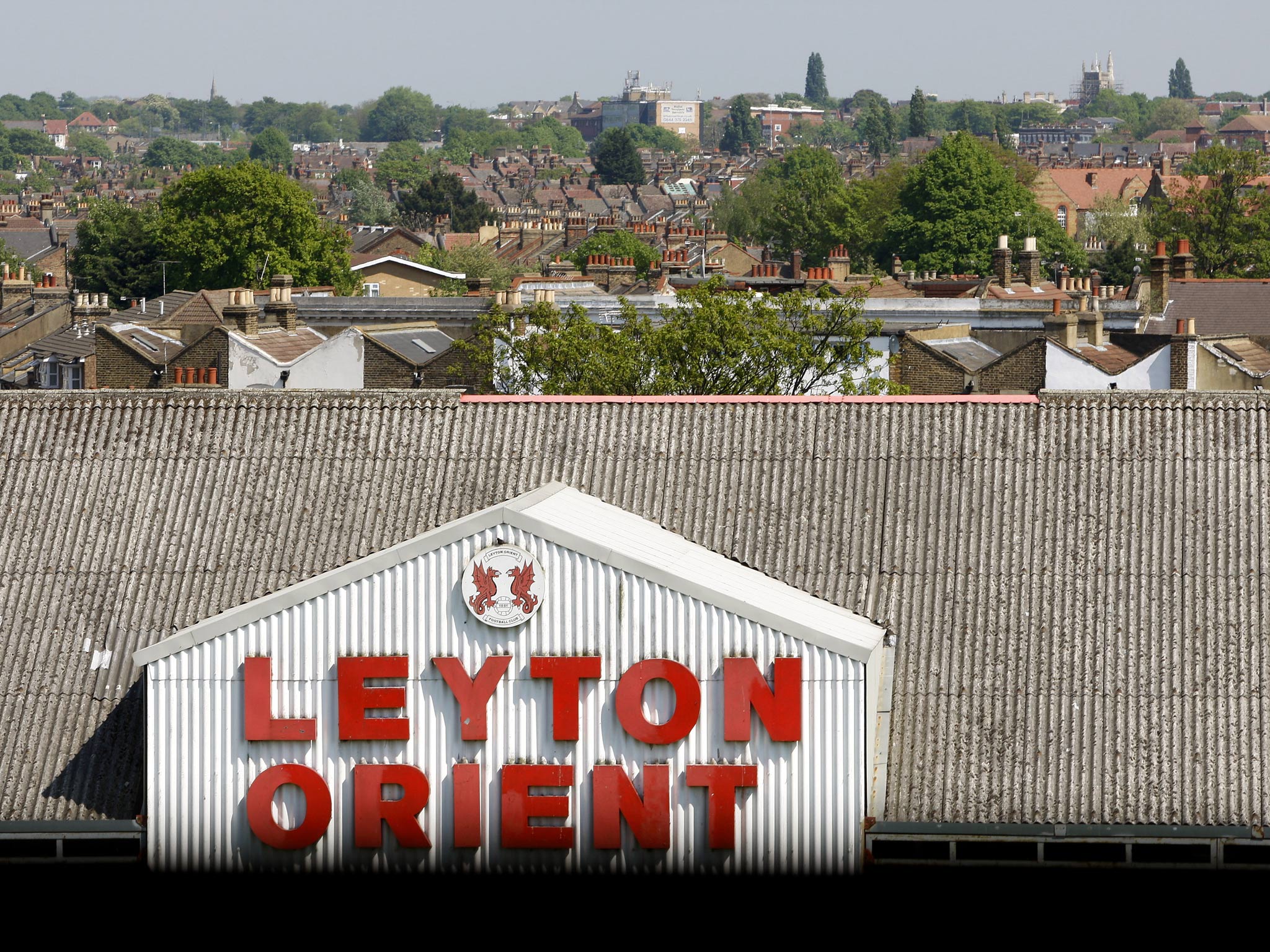 A view of Leyton Orient's ground, Brisbane Road