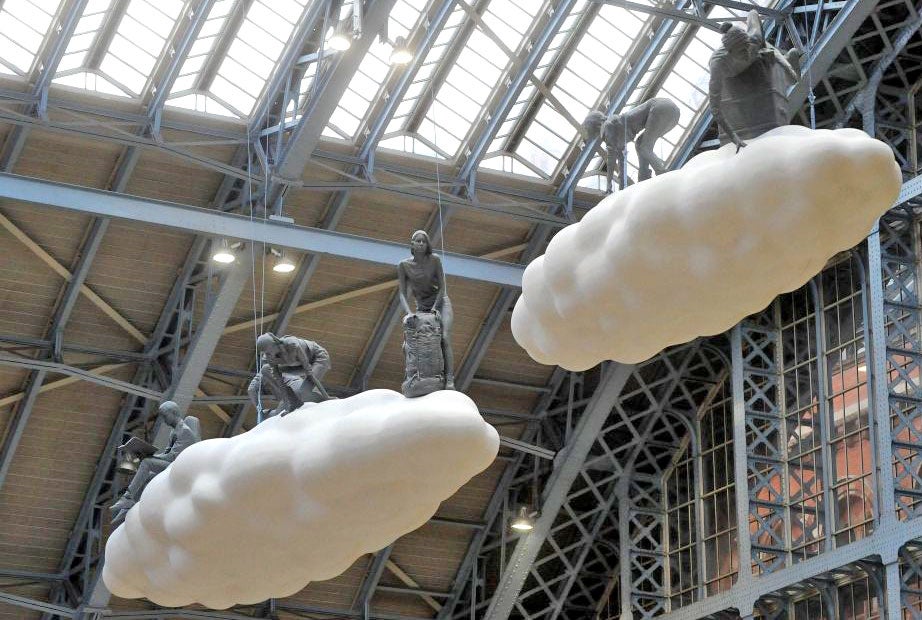 Pancras International launches majestic new public artwork called 'Cloud : Meteoros' by Lucy & Jorge Orta for a new initiative called 'Terrace Wires'