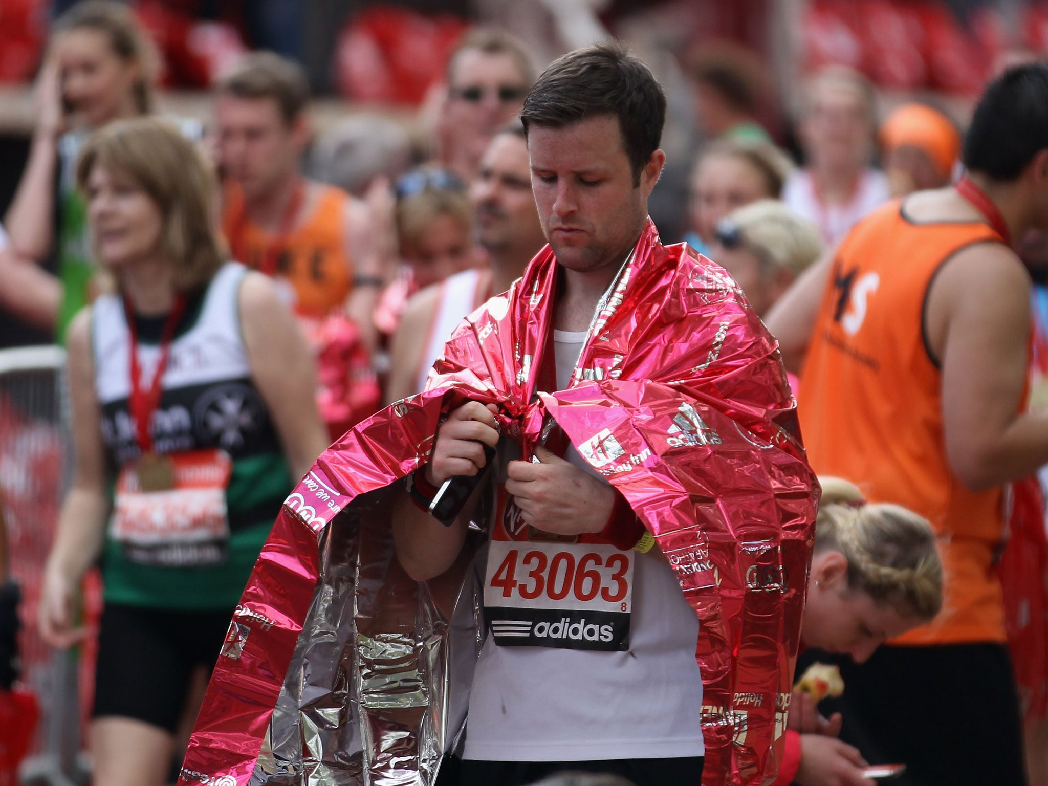 Researchers found that runners who used painkillers had a 13 per cent increased risk of "adverse events" including pain, muscle cramps and intestinal cramps