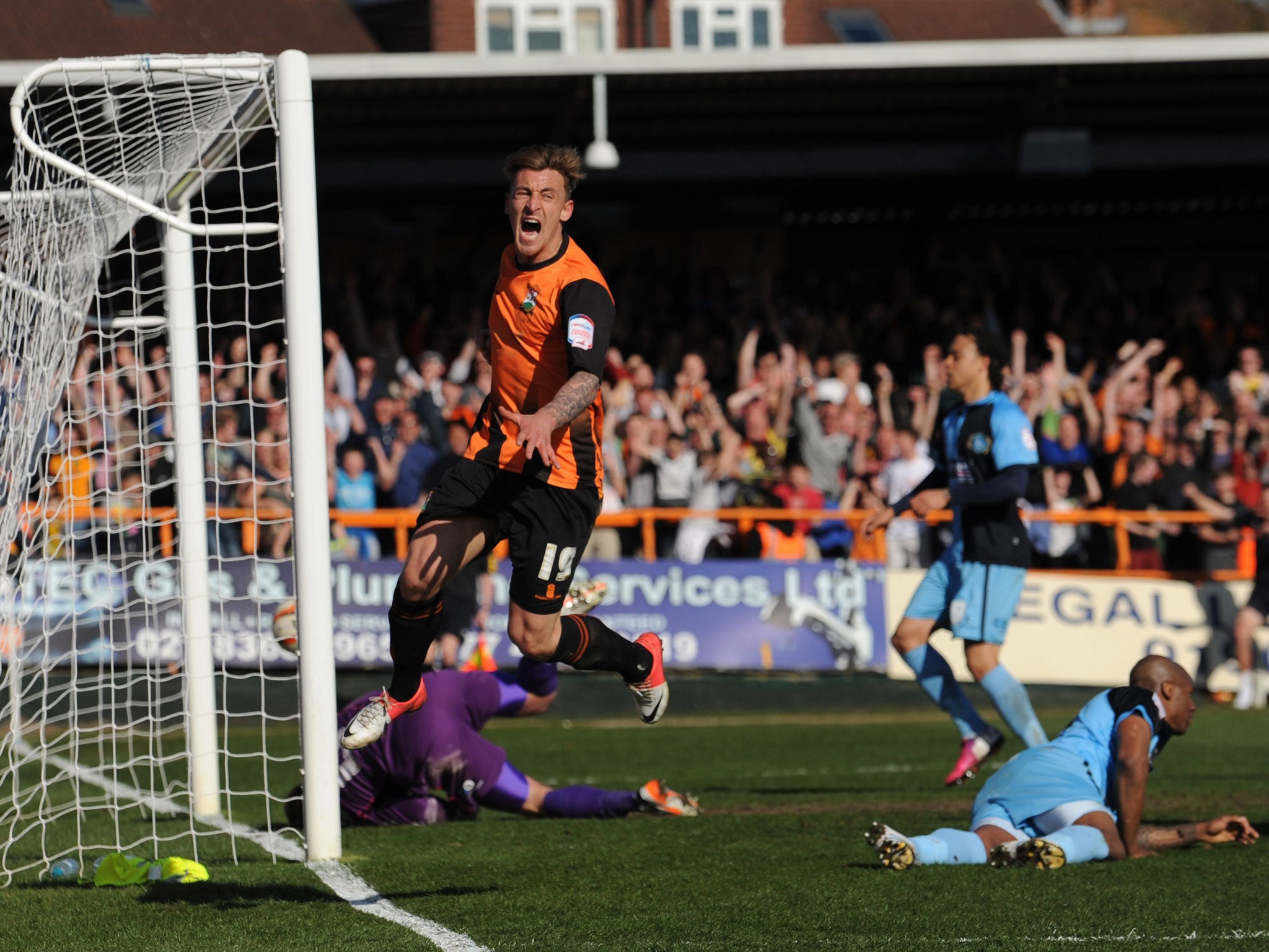 Hyde Spark: Jake Hyde scores Barnet’s winner