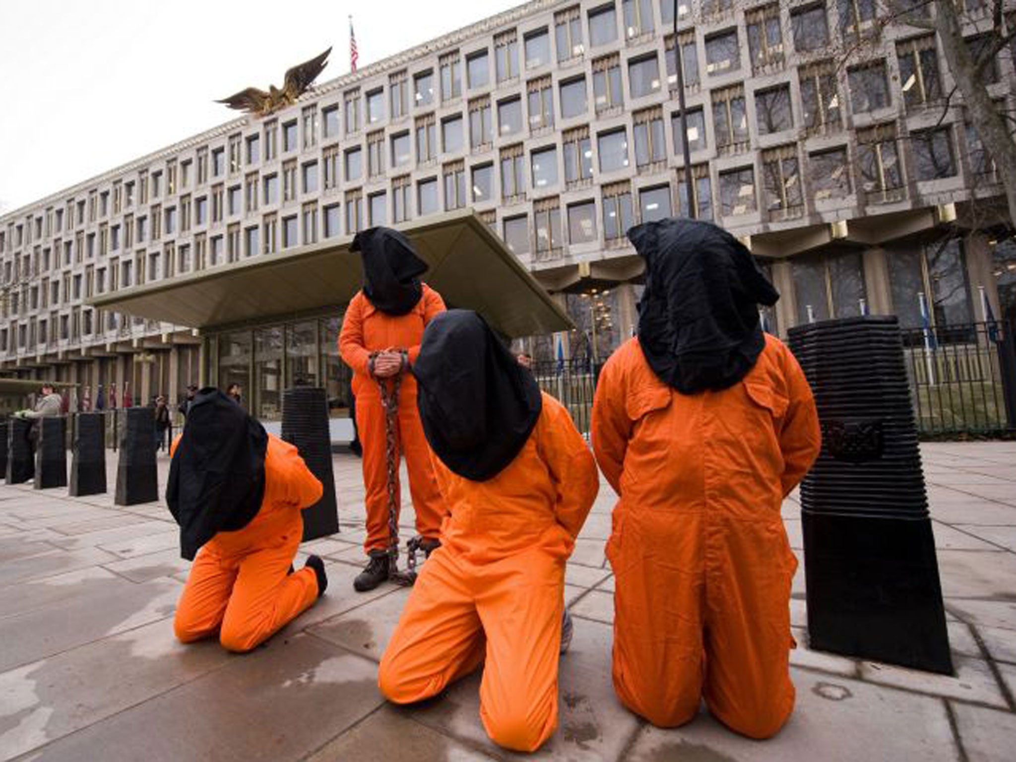 A protest in London in 2013 calling for the release of Shaker Aamer from Guantánamo Bay