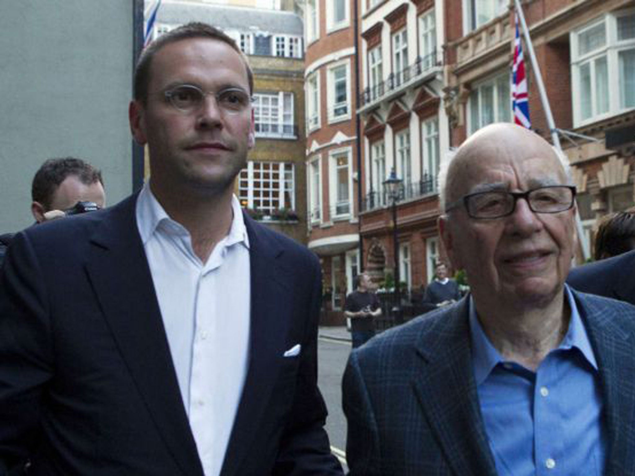 James and Rupert Murdoch