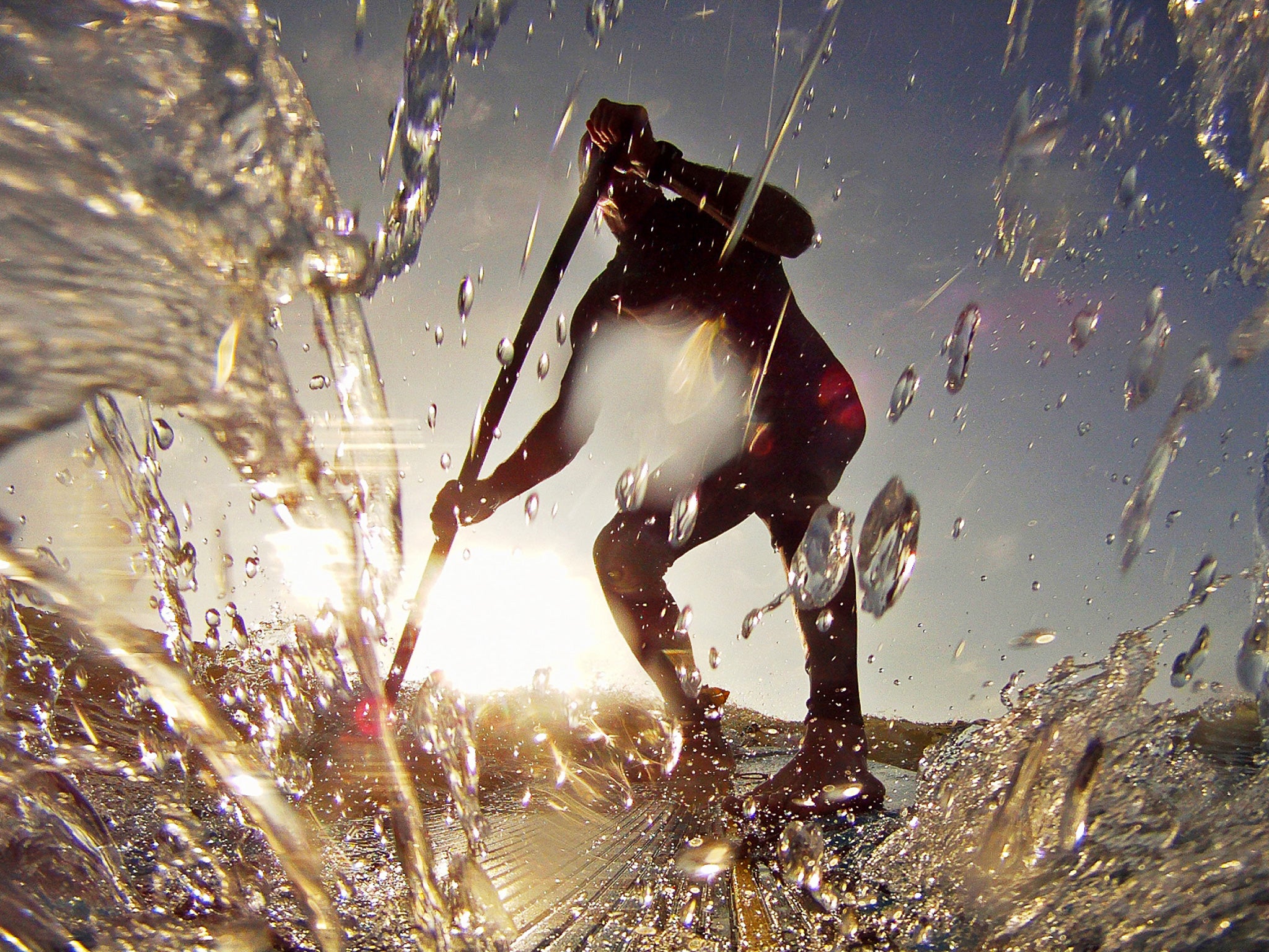 Board meeting: a 'SUPer' tackles the waves