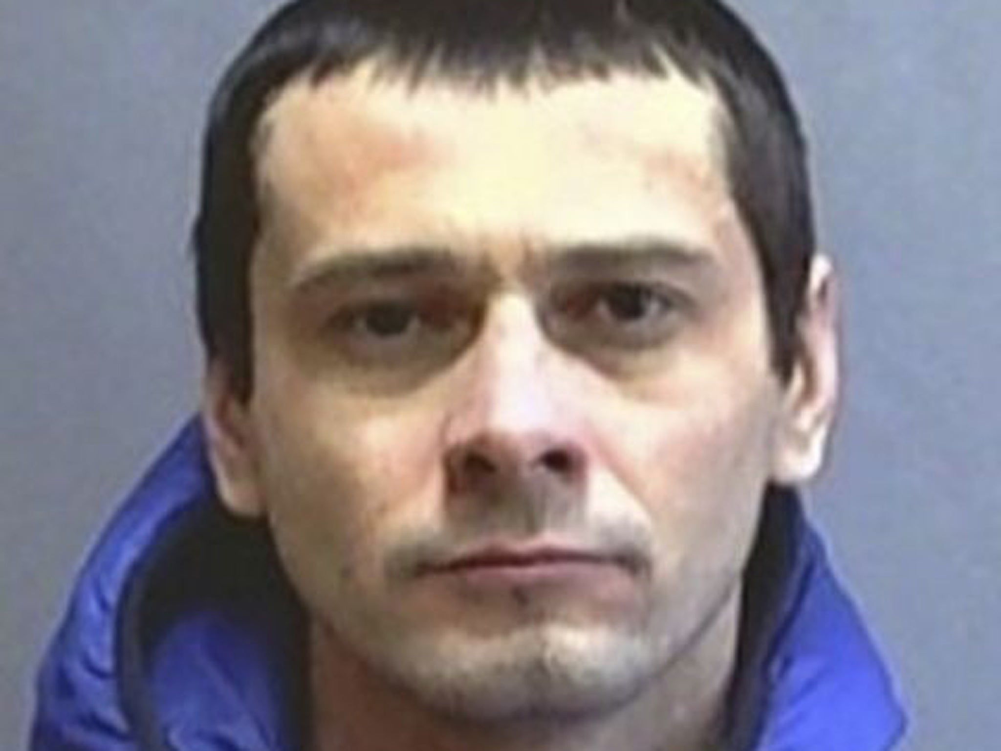 Sergei Pomazun, a former convict, who is the main suspect of a shooting on April 22 in Belgorod