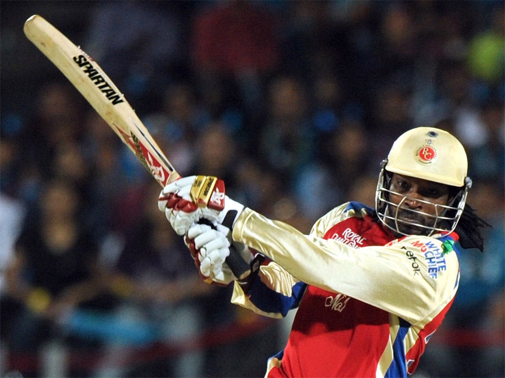 Gayle hit a record 17 sixes