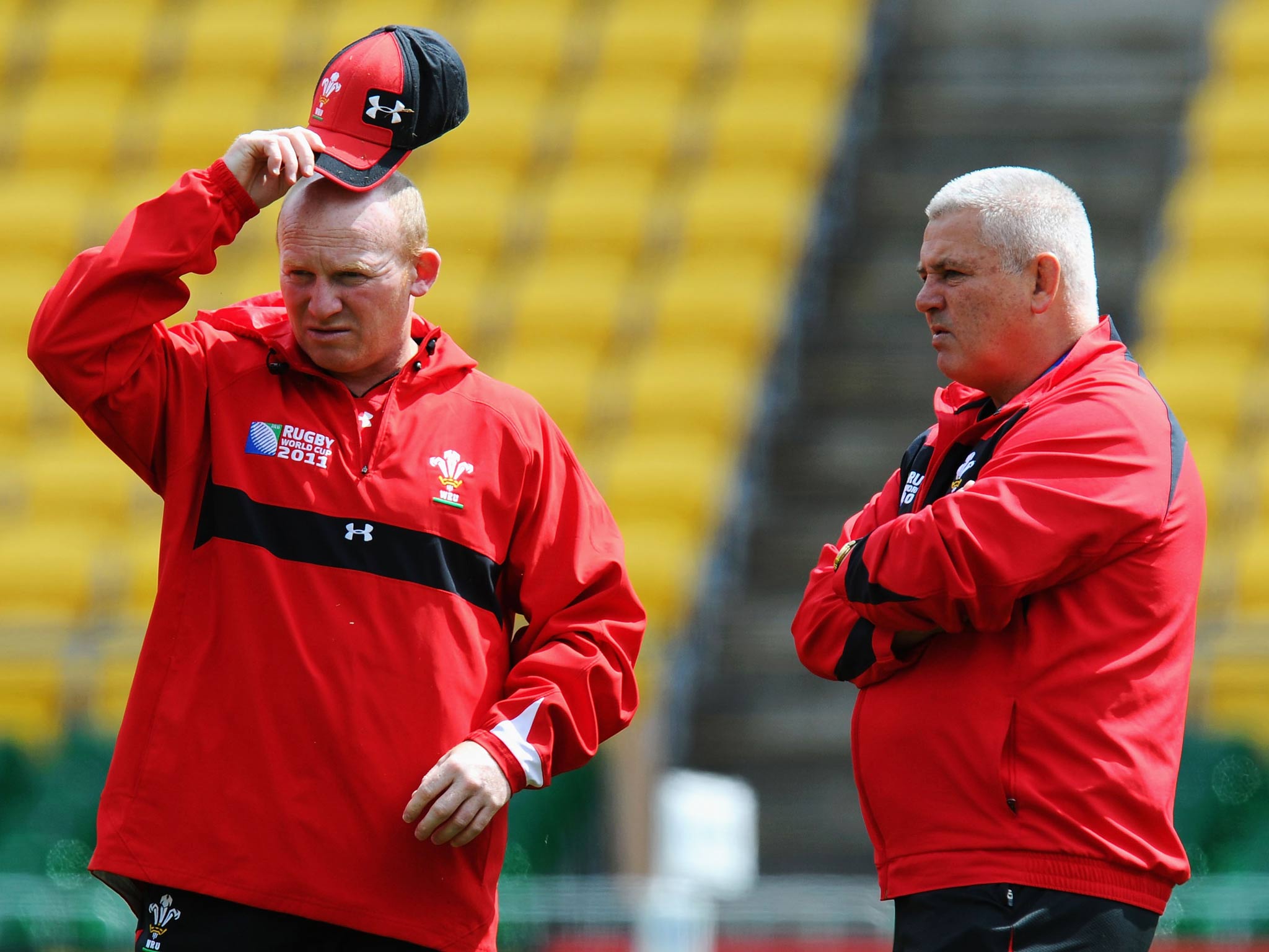 Neil Jenkins pictured with Warren Gatland