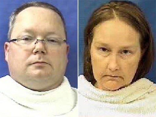 Eric Williams and his wife Kim after their arrest