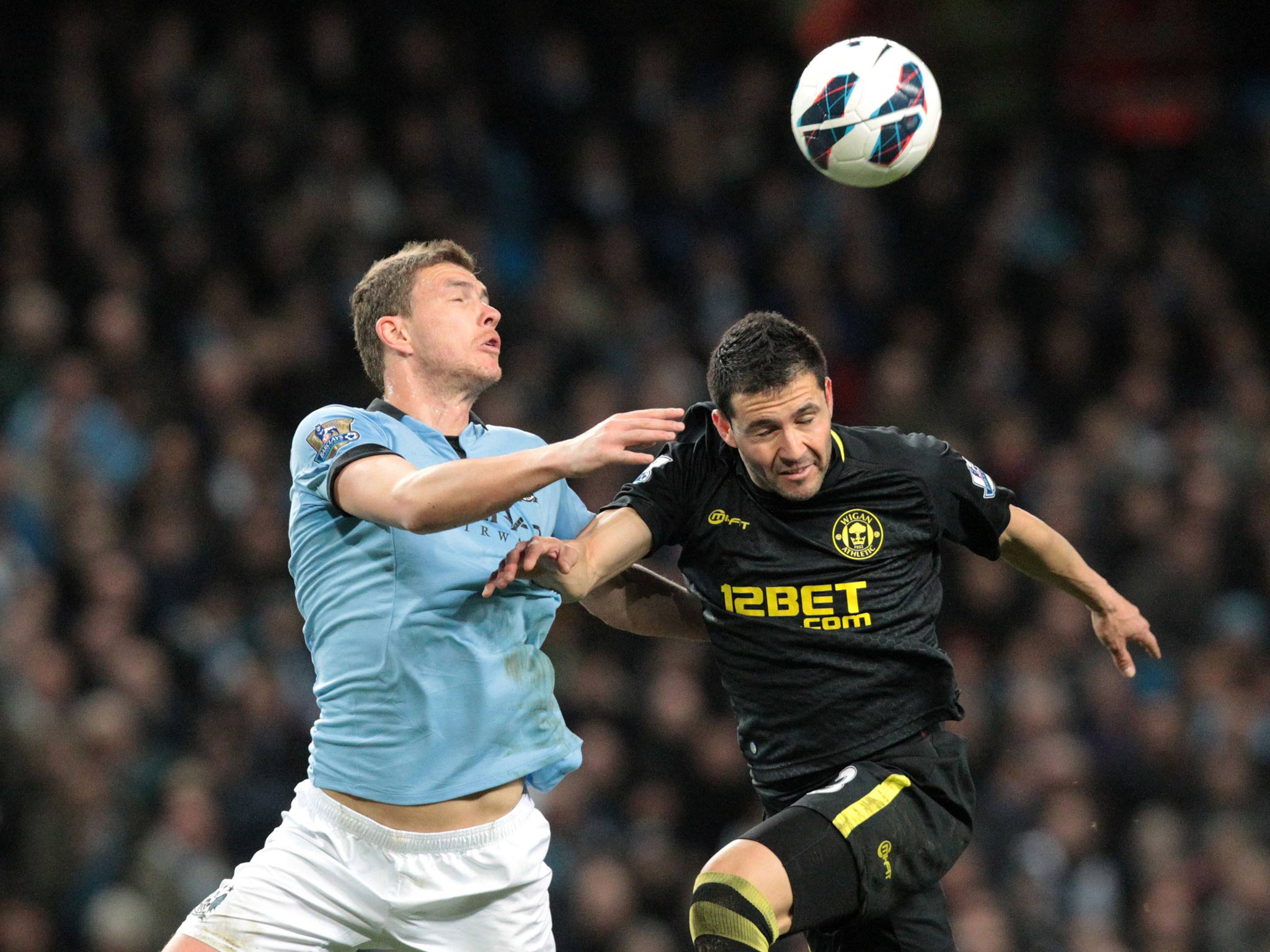 Antolin Alcaraz in action against Manchester United