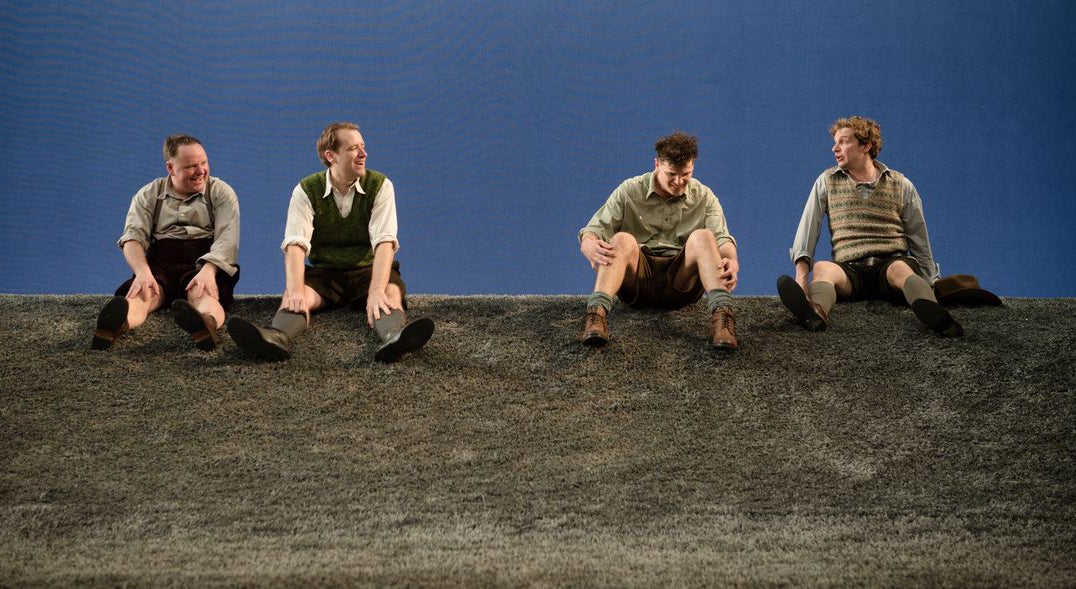 David Nellist, Phil Cheadle, Chris Price and James Bolt in Blue-Remembered Hills