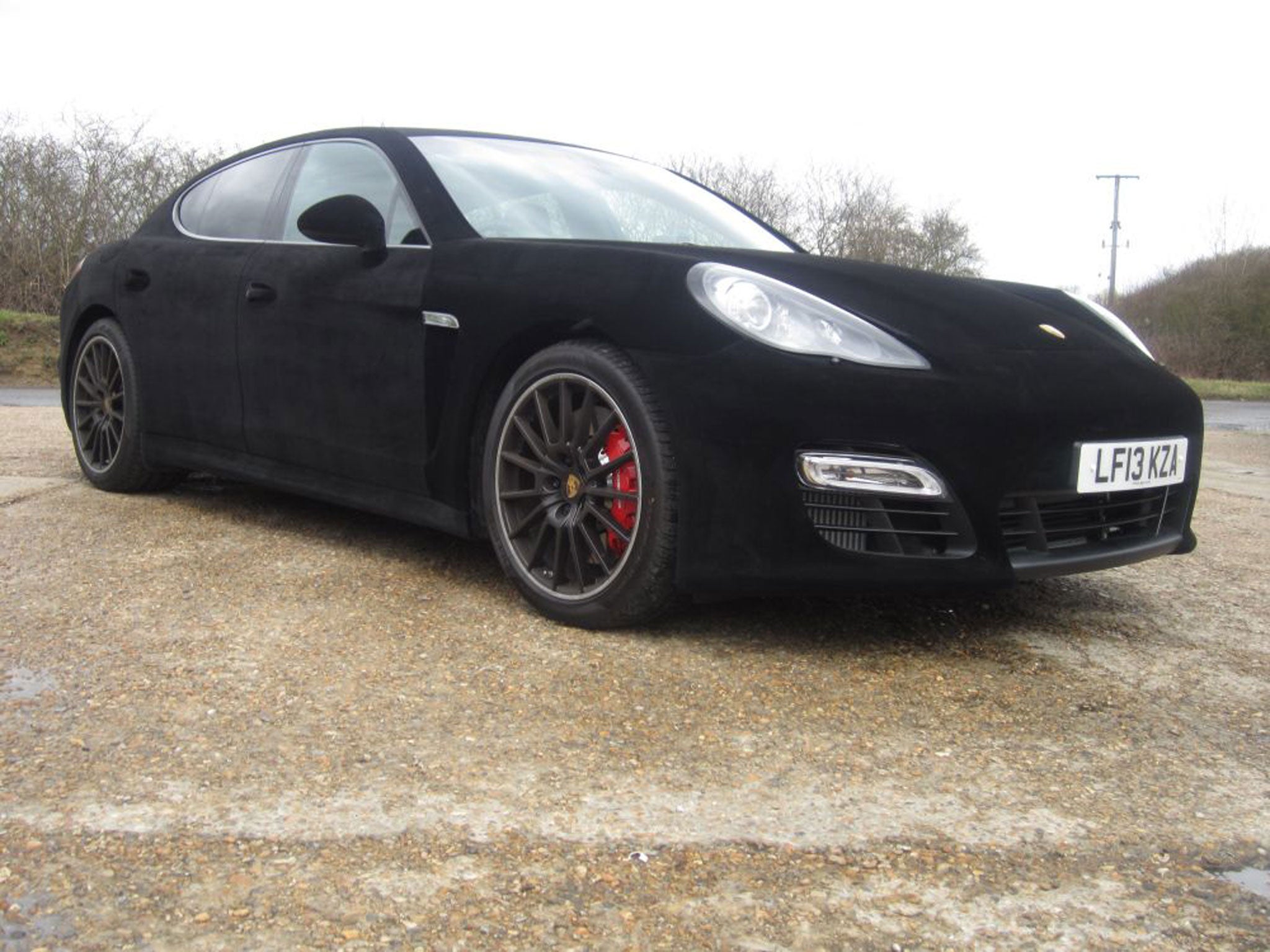 Automotive taste has finally driven itself off a cliff with the velvet-wrapped Porsche