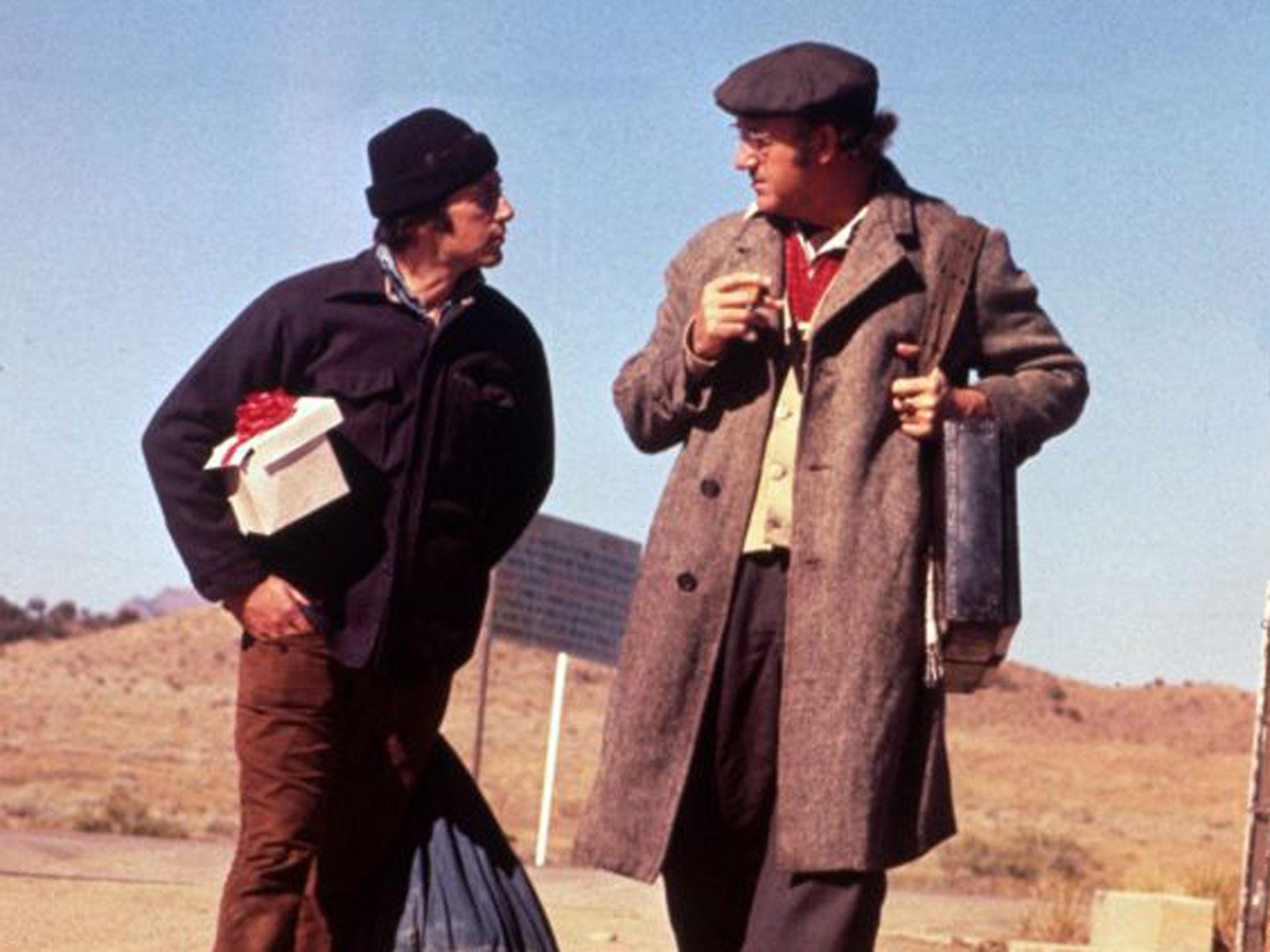 Gene Hackman and Al Pacino in the superior character drama ‘Scarecrow’