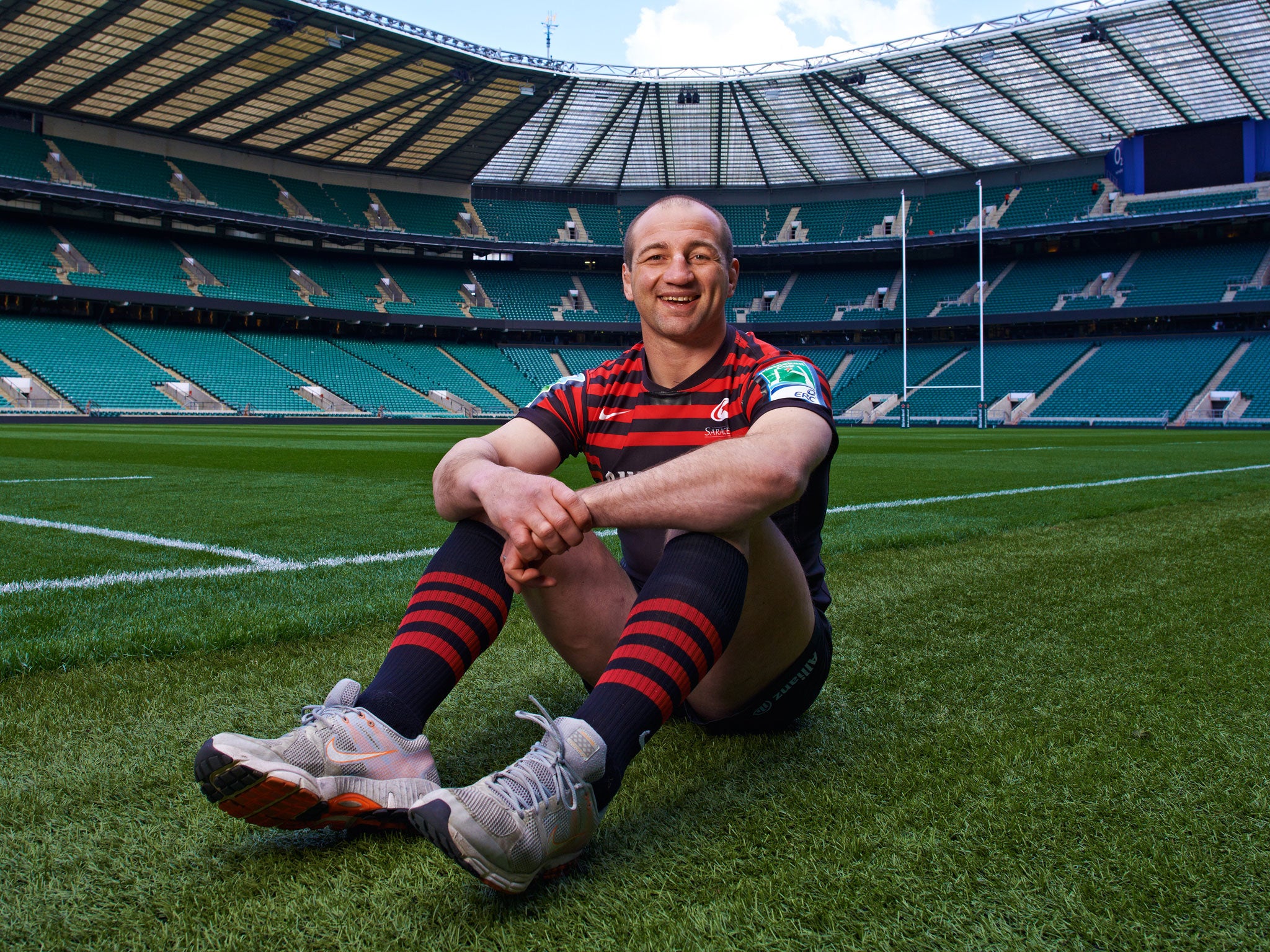 Steve Borthwick at Twickenham