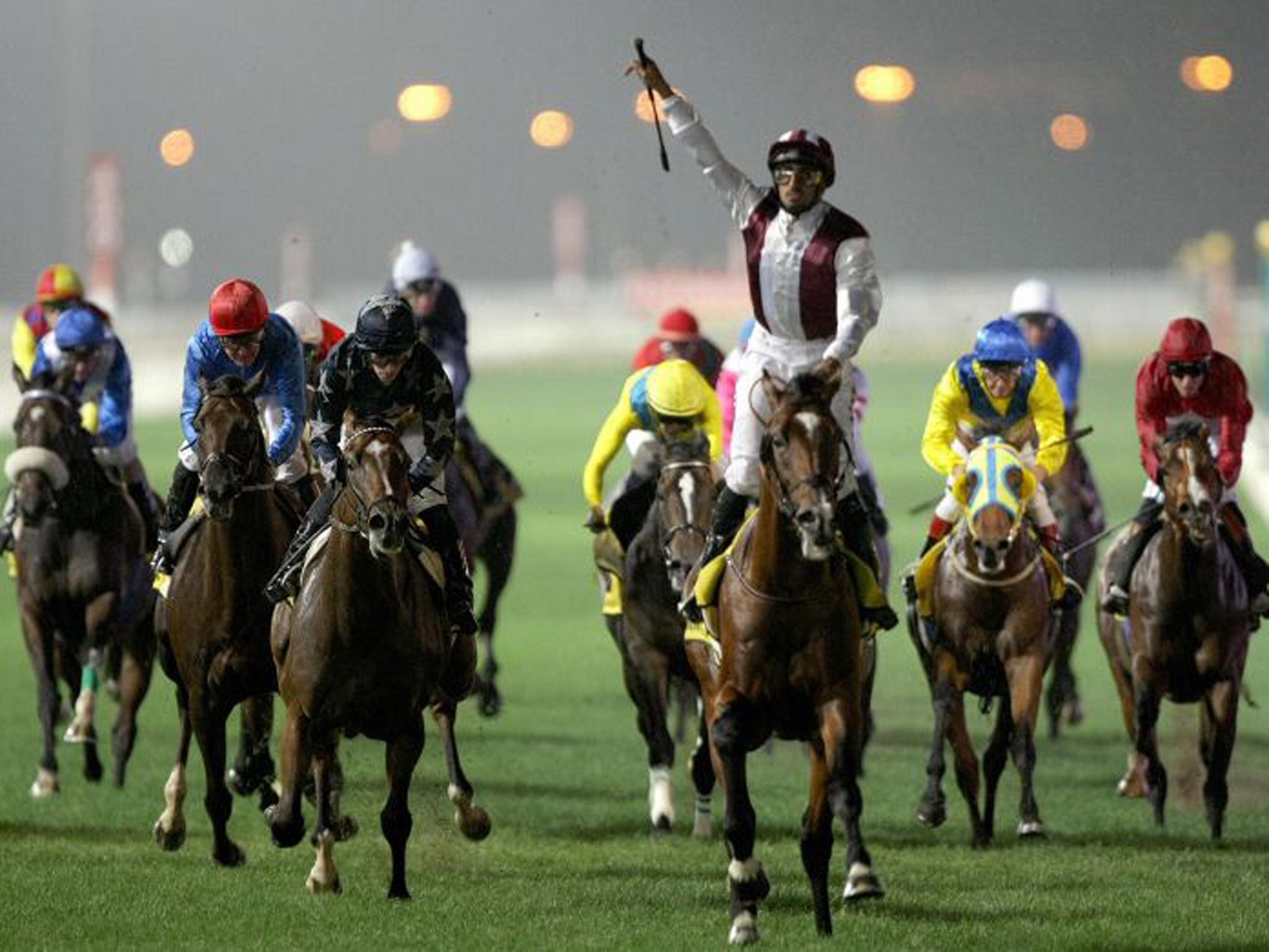 Gladiatorus wins in Dubai in 2009, when he showed unusual improvement in a yard where Mahmood al-Zarooni worked