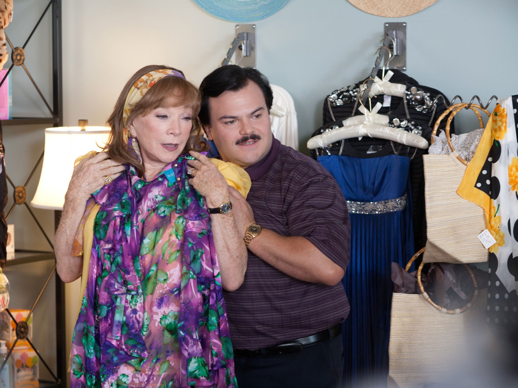 Odd couple: Jack Black plays a jolly funeral director who wins over a misanthropic Shirley MacLaine