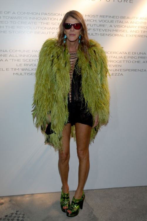 Anna Dello Russo at Milan Fashion Week