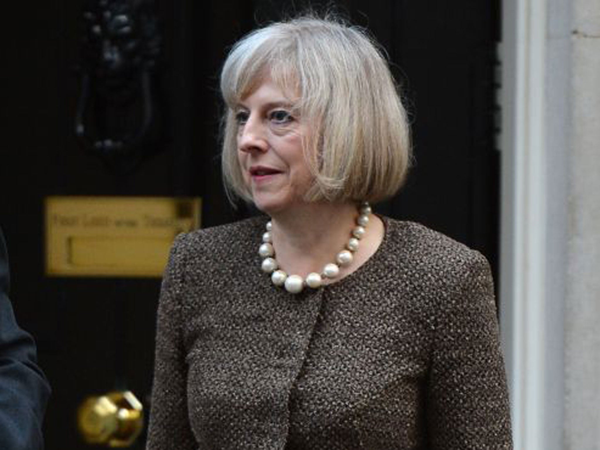 Theresa May told the 41 commissioners hospitality details must be provided