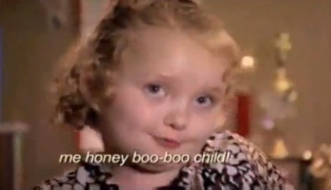 YouTube sensation and Toddlers and Tiaras star Honey Boo Boo