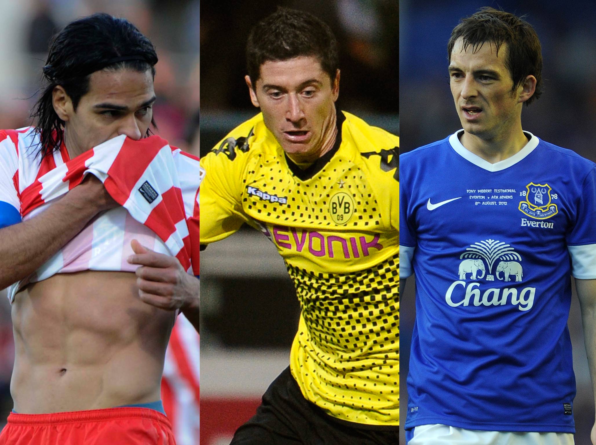 Manchester United have been linked with Radamel Falcao, Robert Lewandowski and Leighton Baines
