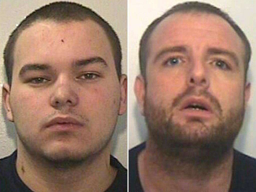 Ryan MacDonald and Stevie McMullen were freed in Salford on their way to Manchester Crown Court