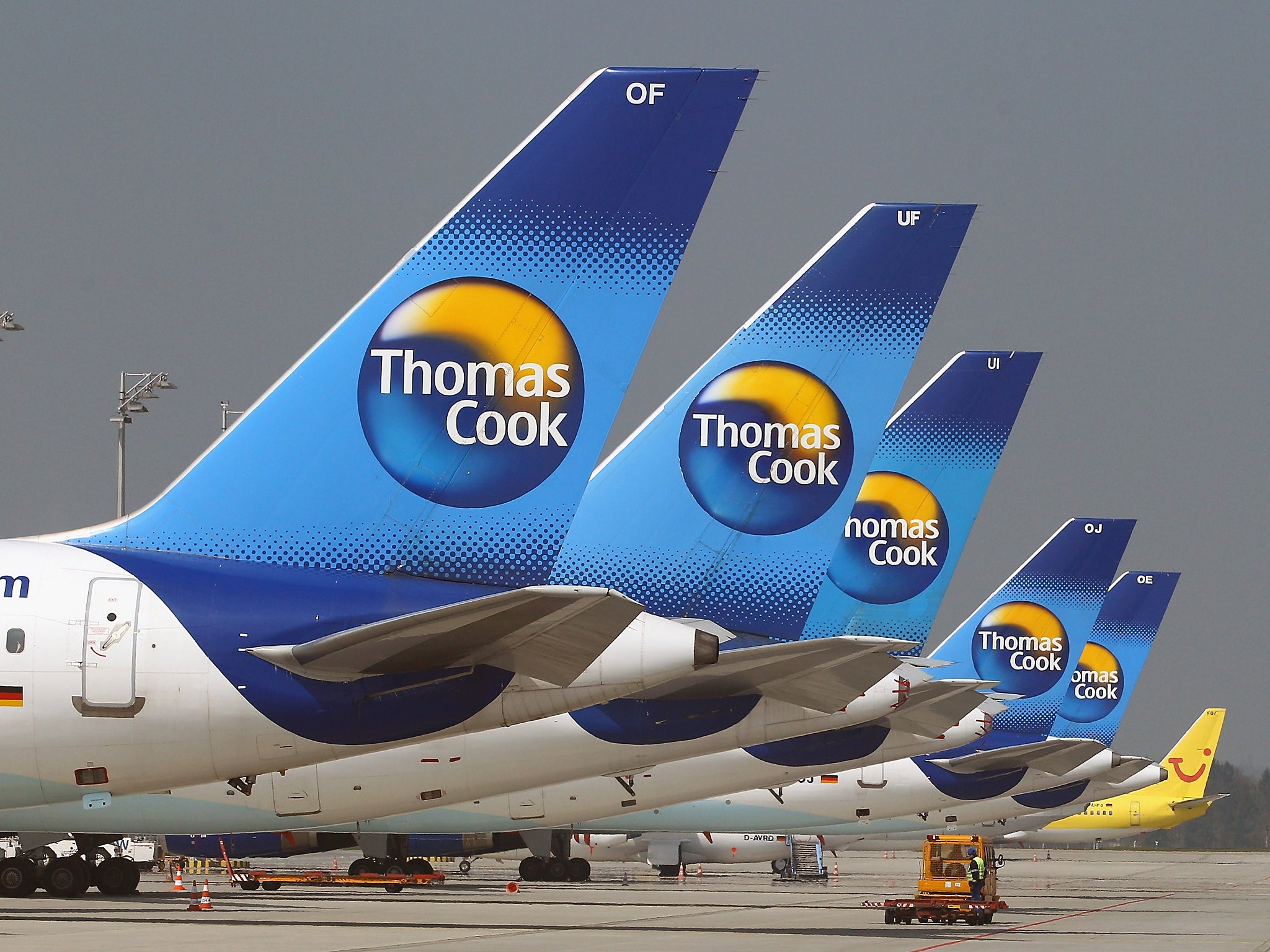 Thomas Cook said the youngster needed a medical certificate to fly