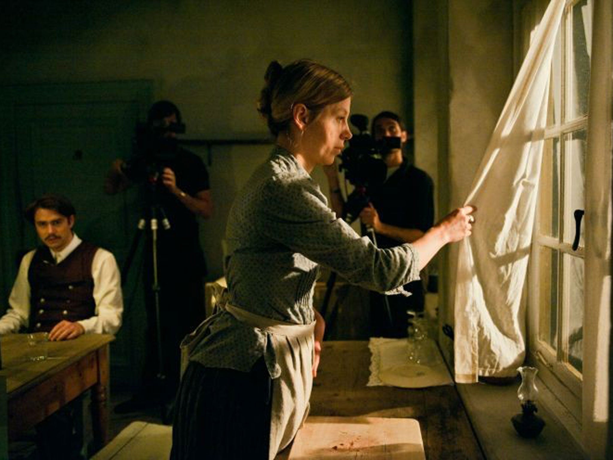 Tilman Staruss and Jule Bowe in Fraulein Julie playing at the Barbican