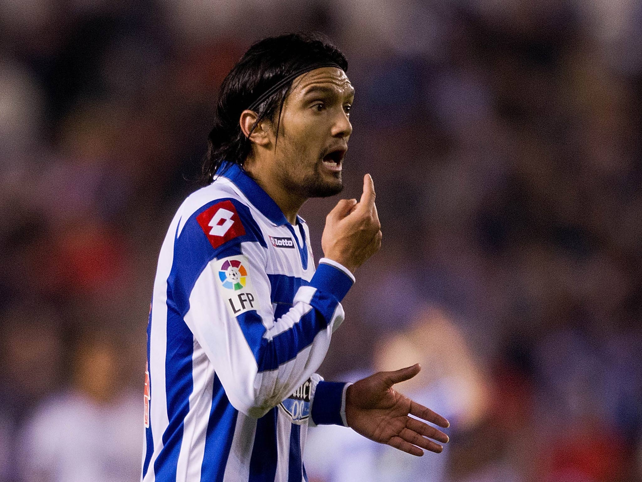 Abel Aguilar of RC Deportivo La Coruna