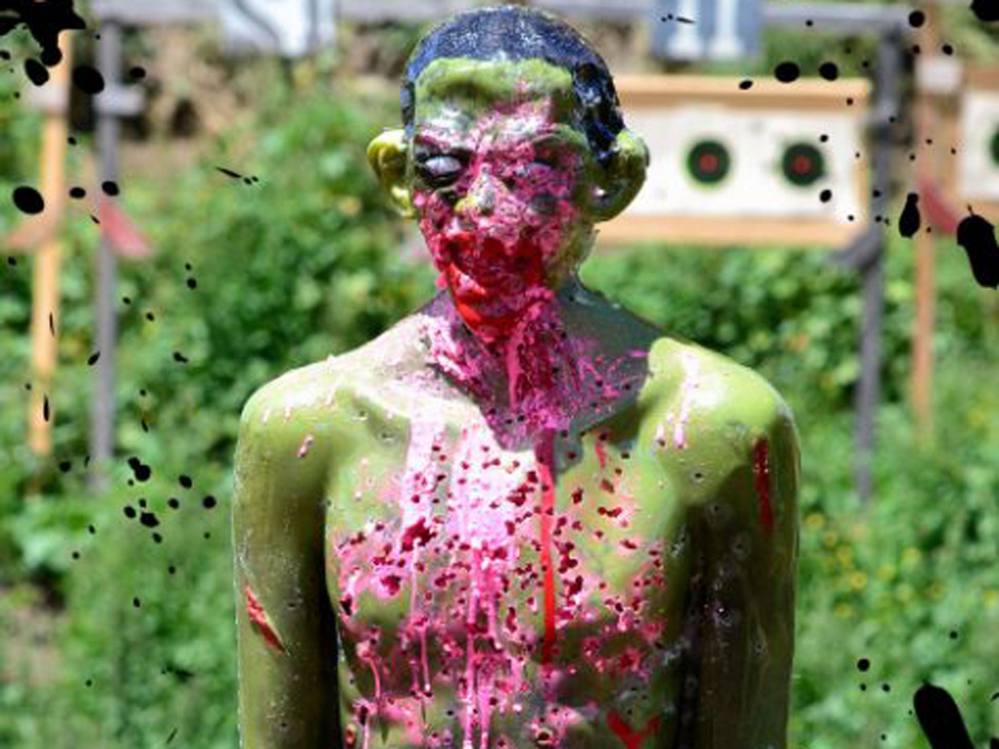 Z-stars: some of the targets sold by Zombie Industries including their Obama-alike