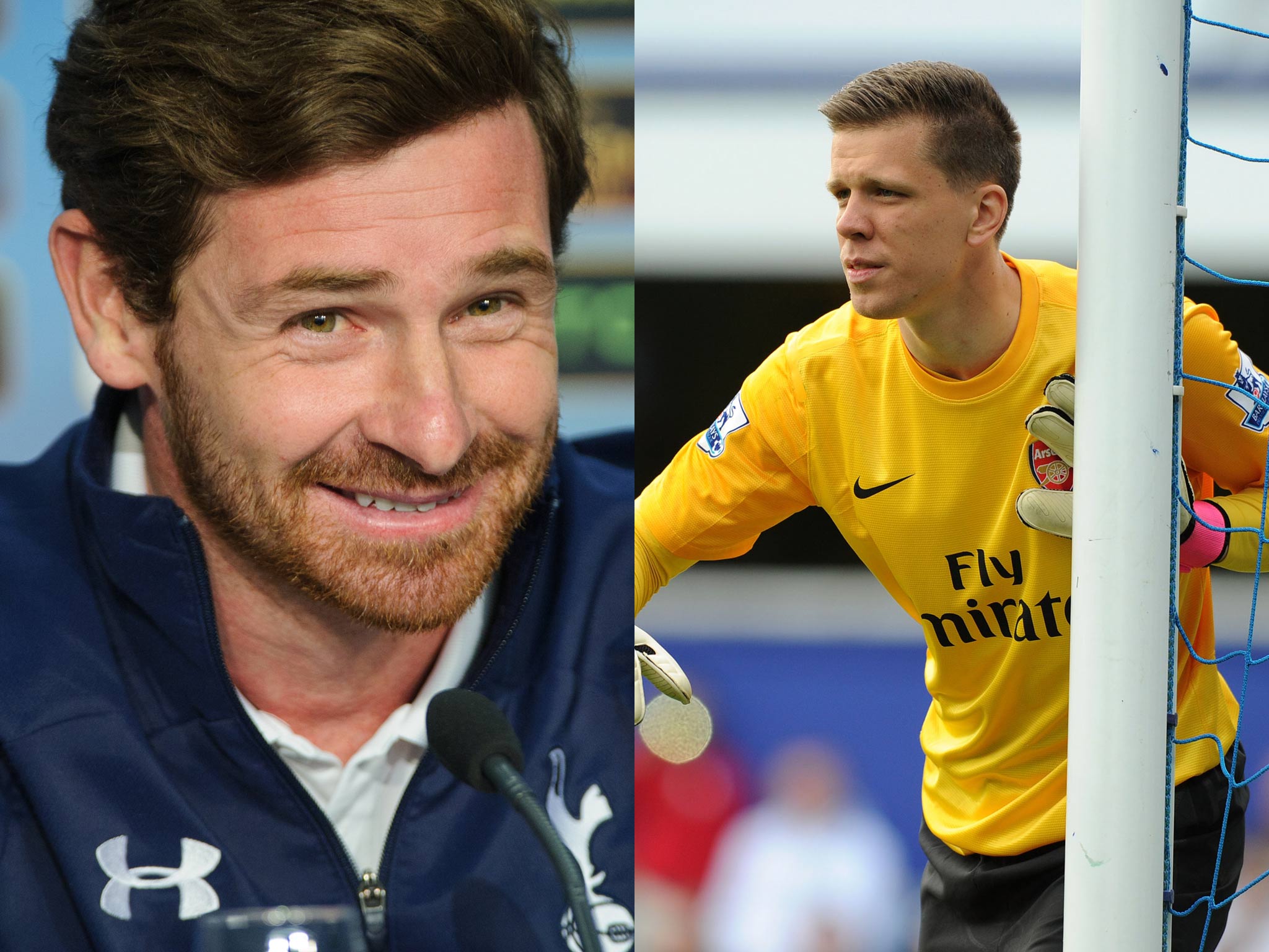 Andre Villas Boas and Szczesny