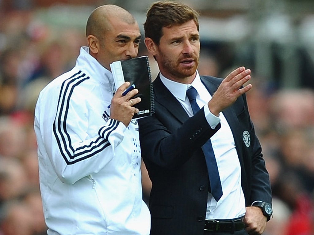 Roberto Di Matteo was Andre Villas-Boas’s assistant at Chelsea