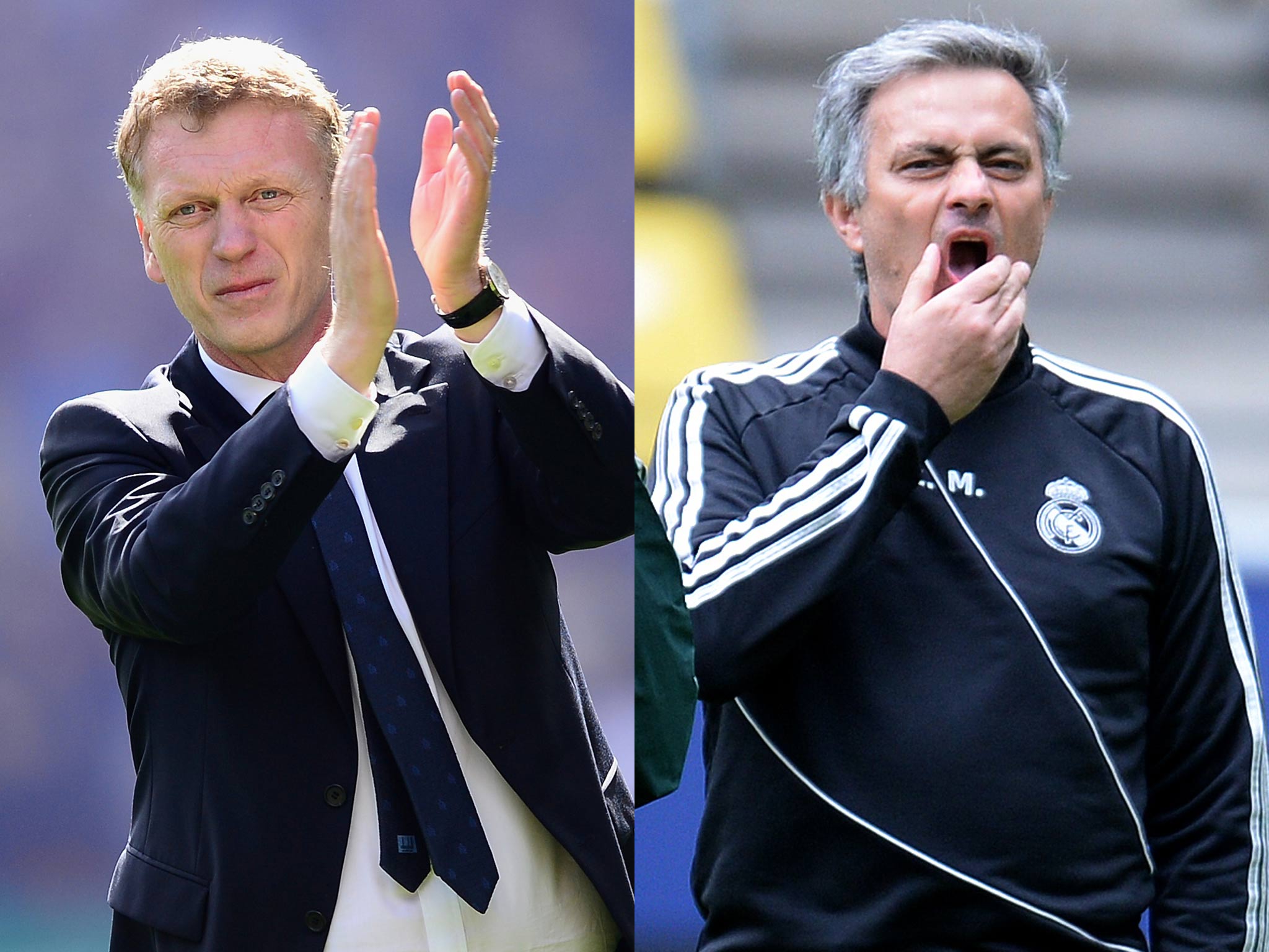 David Moyes and Jose Mourinho