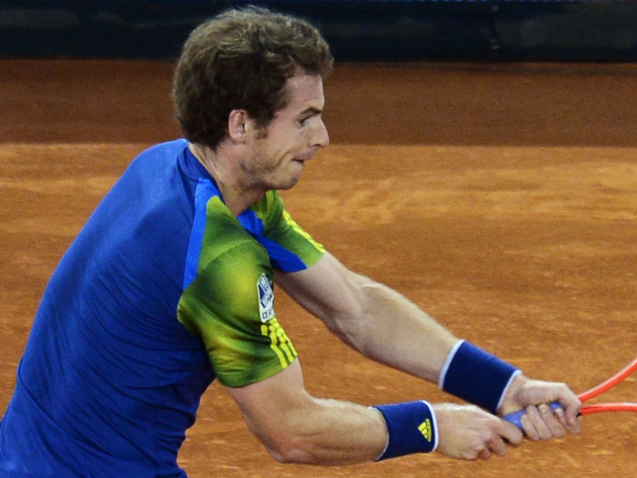 Andy Murray plays Gilles Simon in Madrid