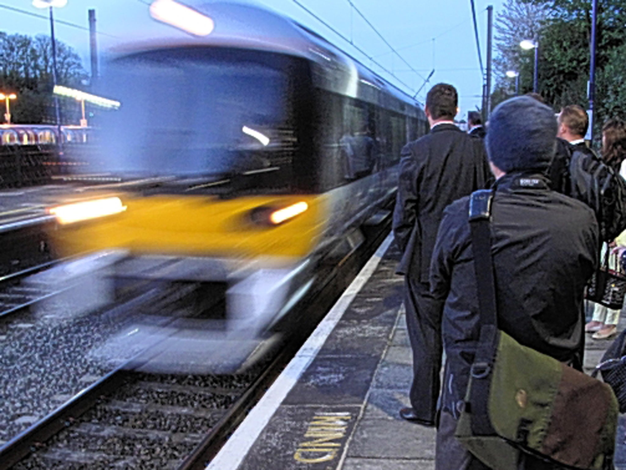 Ealing comedy: FGW passengers await rescue