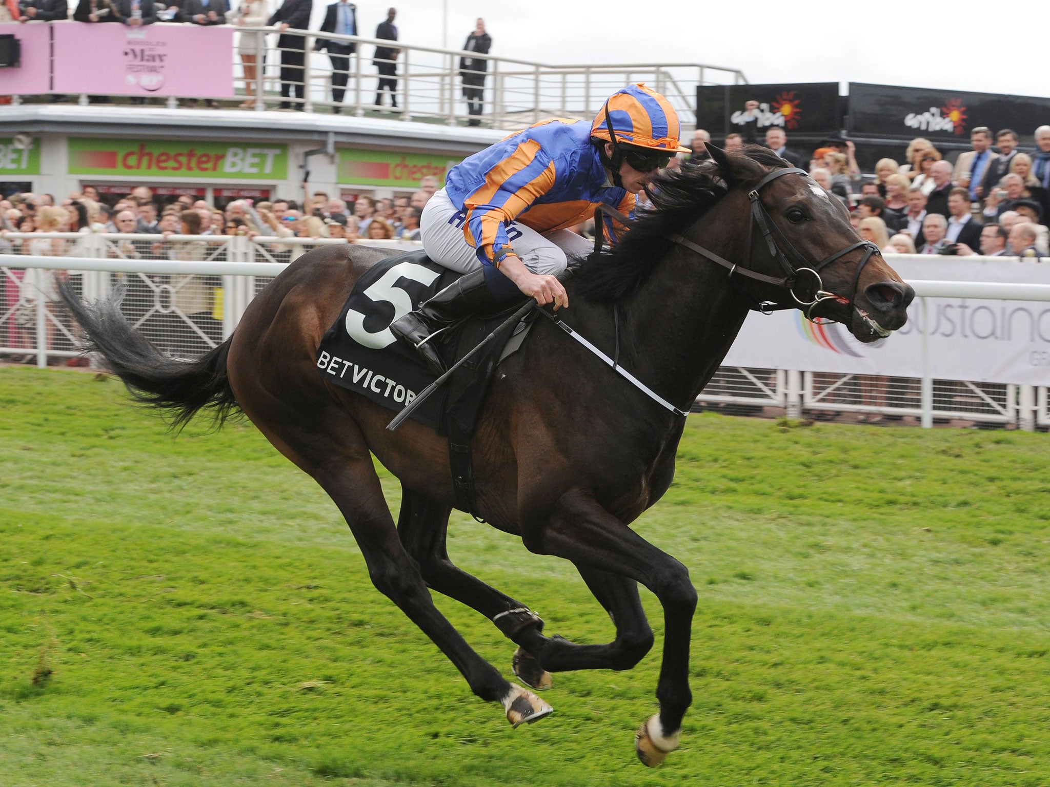 Magician wins the Bet Victor Dee Stakes at Chester yesterday