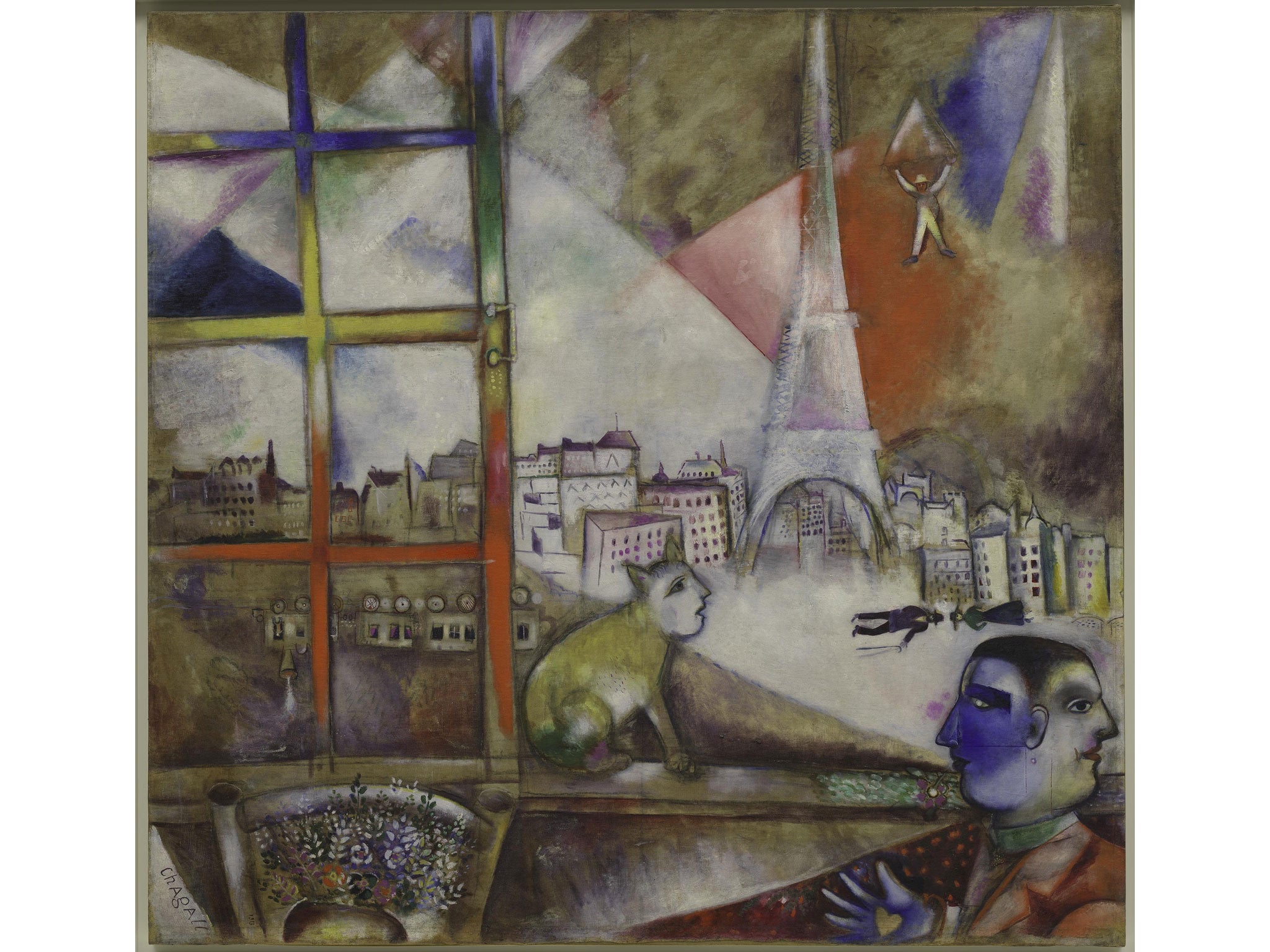 Up in the air: Marc Chagall’s Paris Through the Window (1913) will be at Tate Liverpool for four months