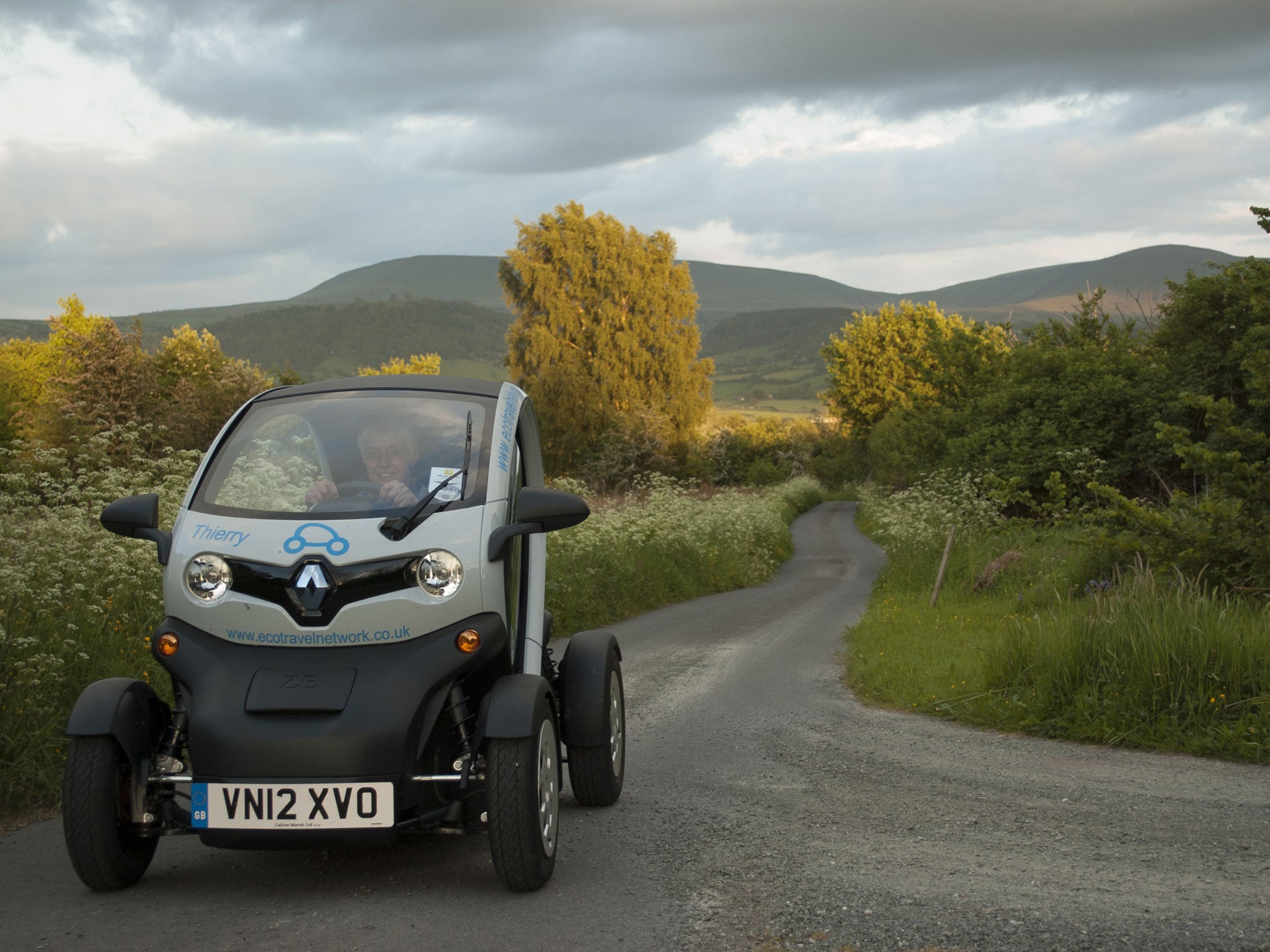 Welsh Road Trips includes the hire of a two-seat electric car