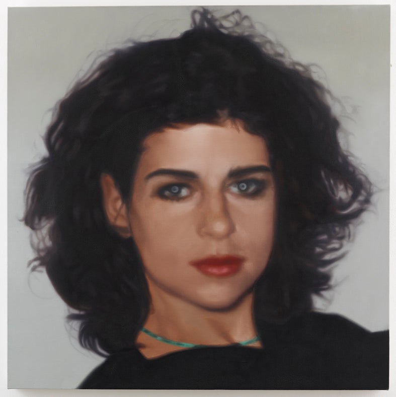 Richard Patterson, Christina with green necklace, 2000
Oil on canvas, 36 3/4 x 36 3/4 in. / 93.2 x 93.2 cm