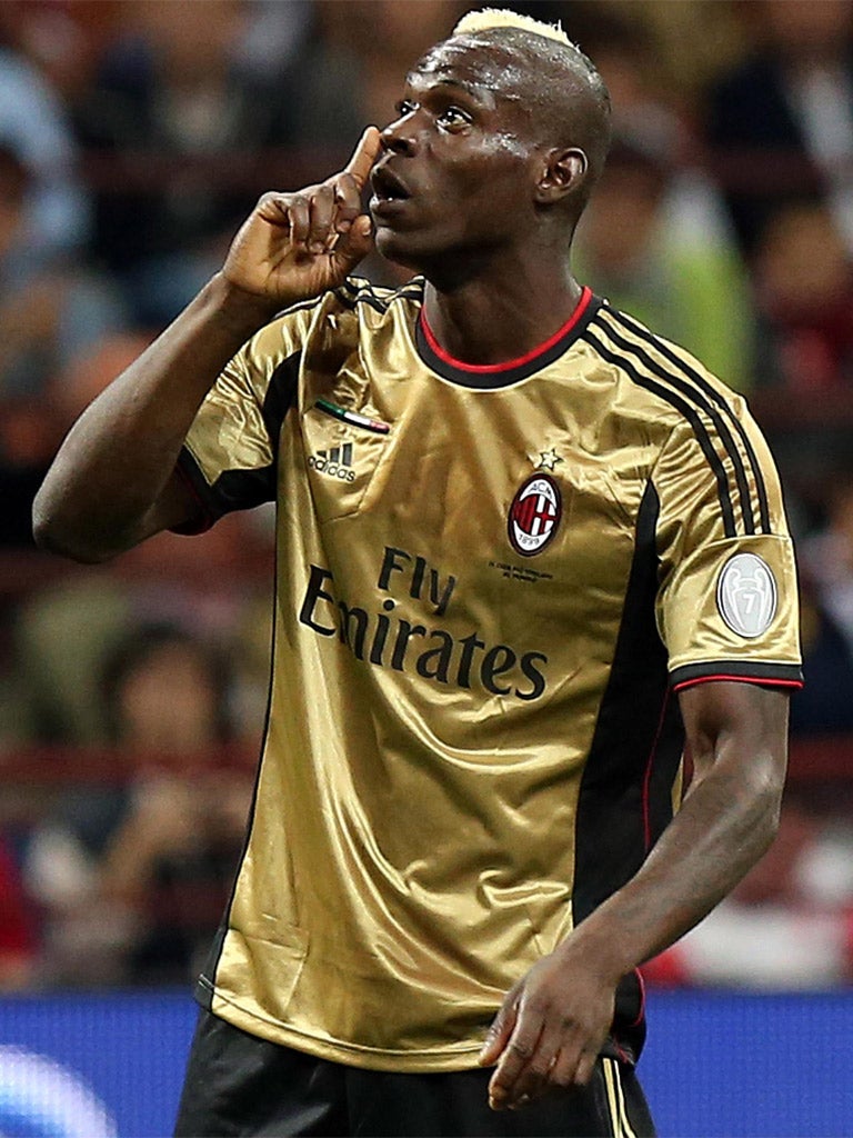 Mario Balotelli was one of three players who had abuse aimed at him