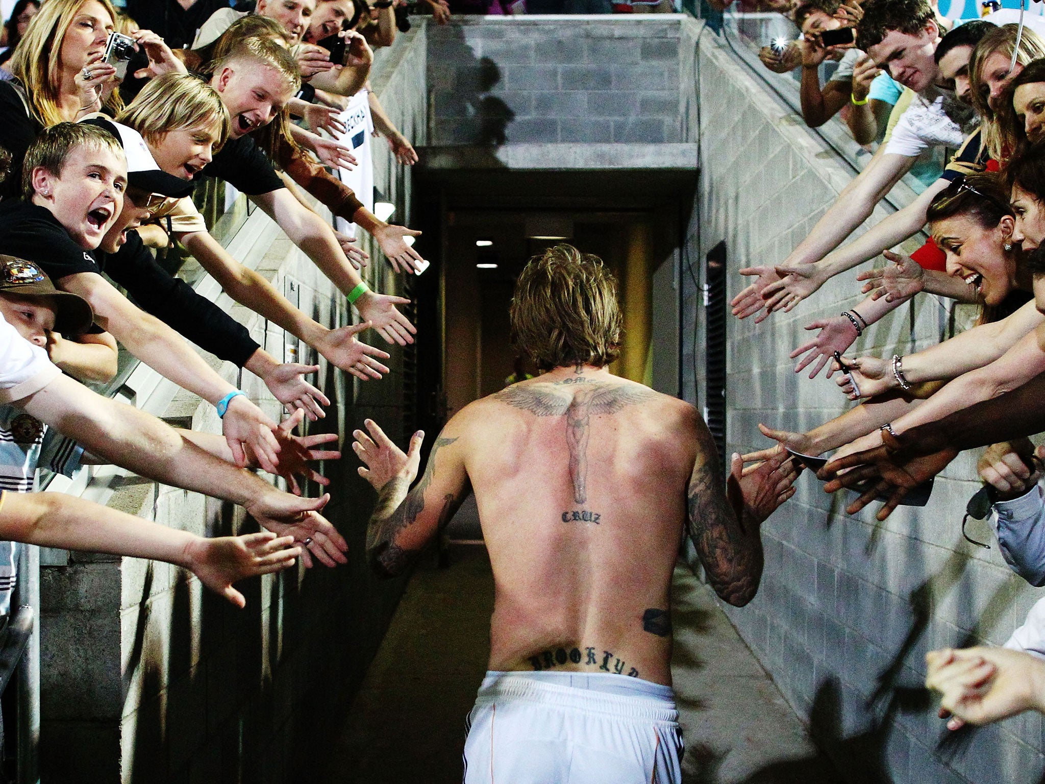 David Beckham, who retired, won fans worldwide