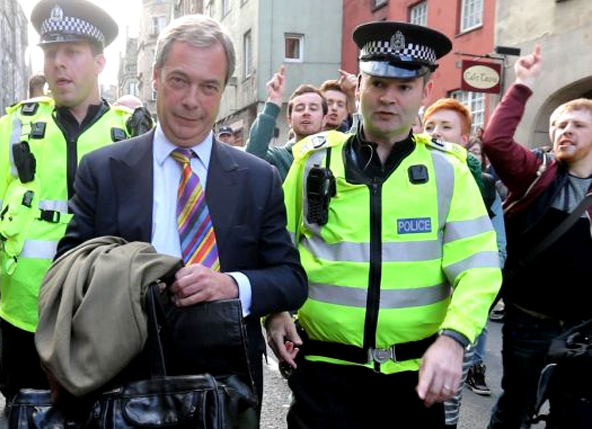 Ukip leader Nigel Farage in Scotland last month