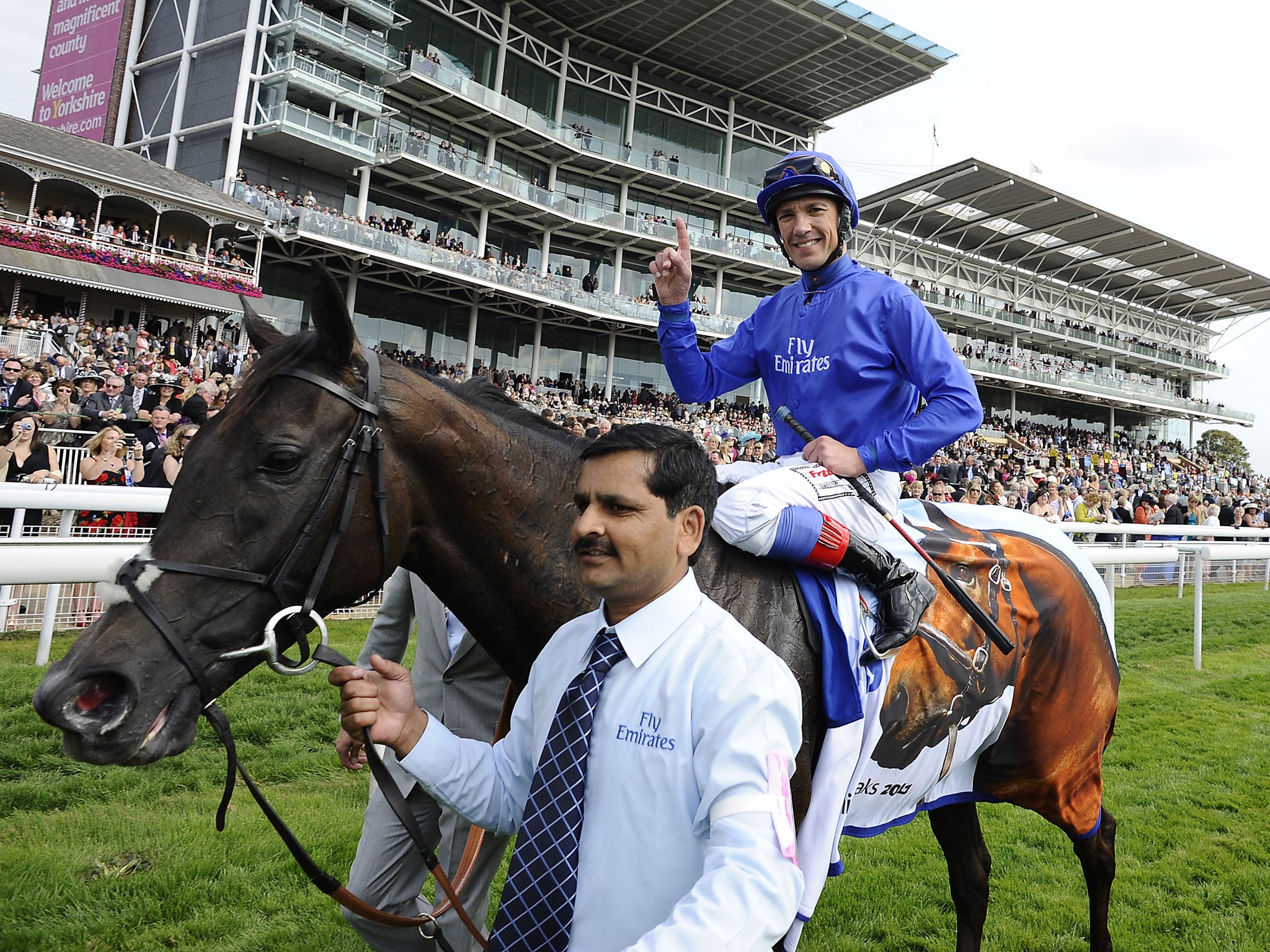 Frankie Dettori after another Group One winner, when he was still top dog at Godolphin