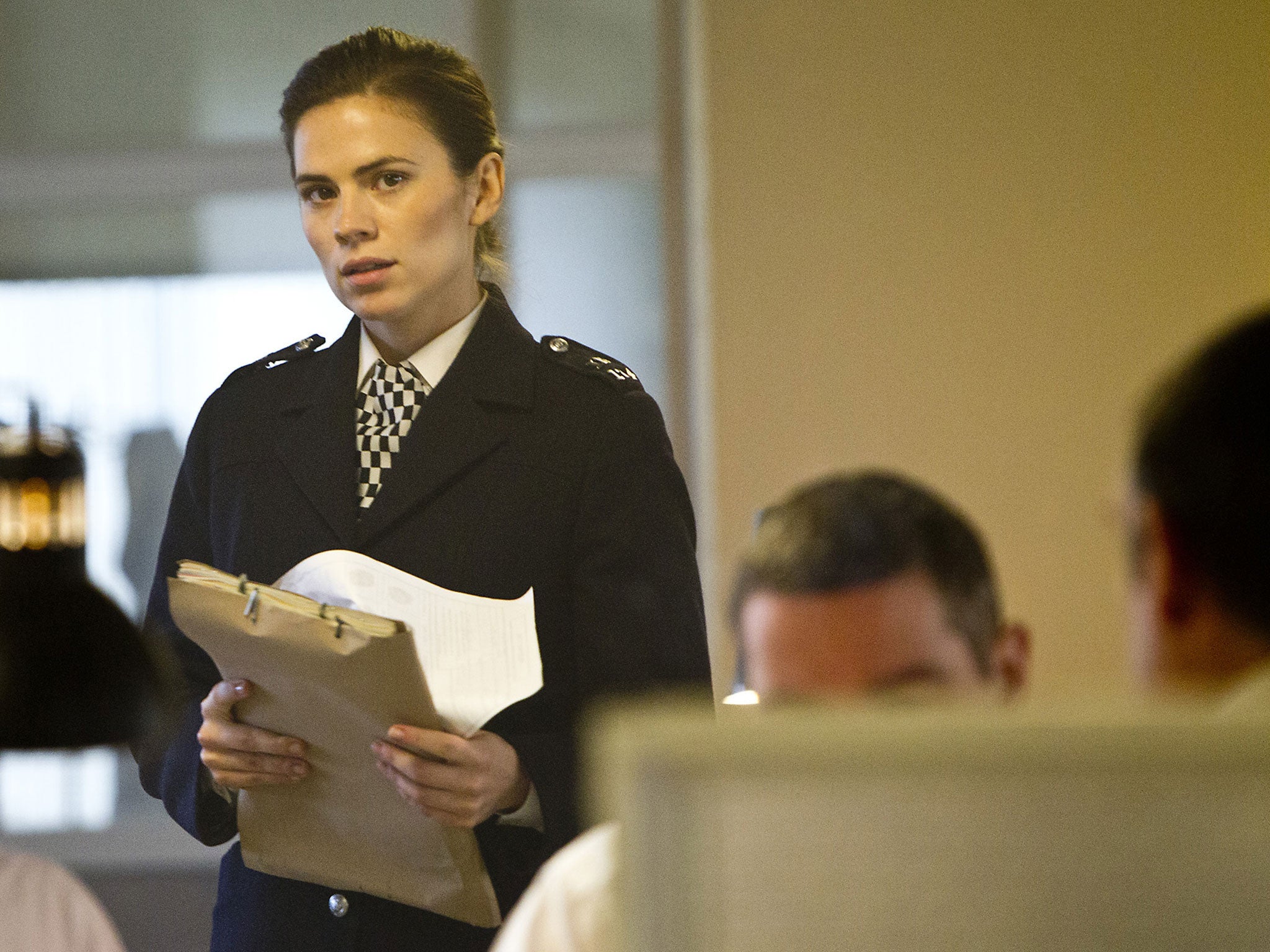 Woman’s work: Hayley Atwell plays a cop with skeletons in the cupboard in ITV’s drama series Life of Crime