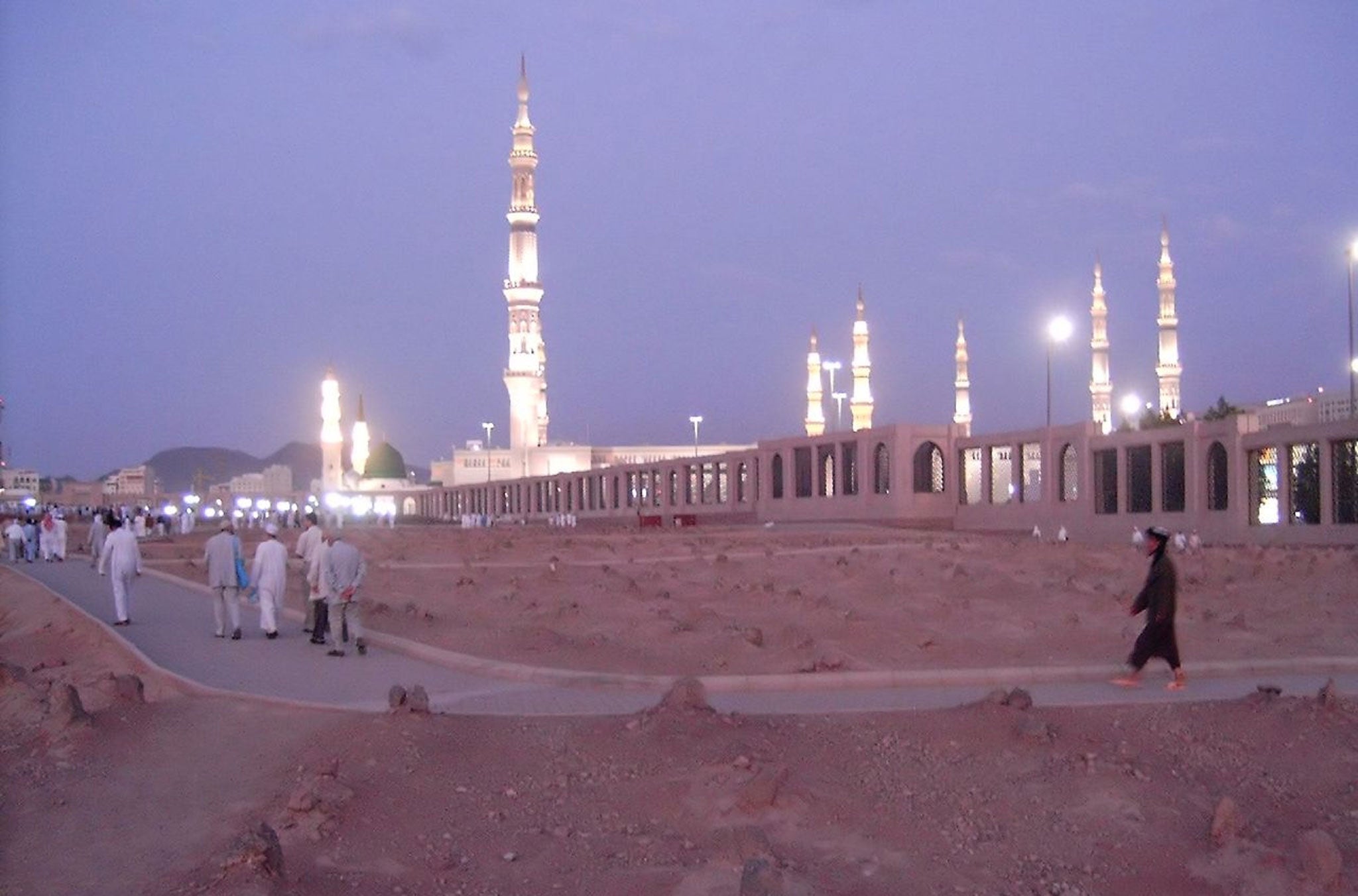 The five members of Eisa’ family who died in the crash were all buried at Jannat Al-Baqi - a huge cemetery in Medina, close to the Masjid al-Nabawi mosque. The mosque, one of the largest in the world, is said to have been built on the site of the Prophet Mohamed’s house, and the cemetery is believed to be where he, and many other important early Islamic leaders, were buried. As a result the area is considered hugely significant, making it Islam’s second holiest site, behind the Masjid al-Haram mosque in Mecca.