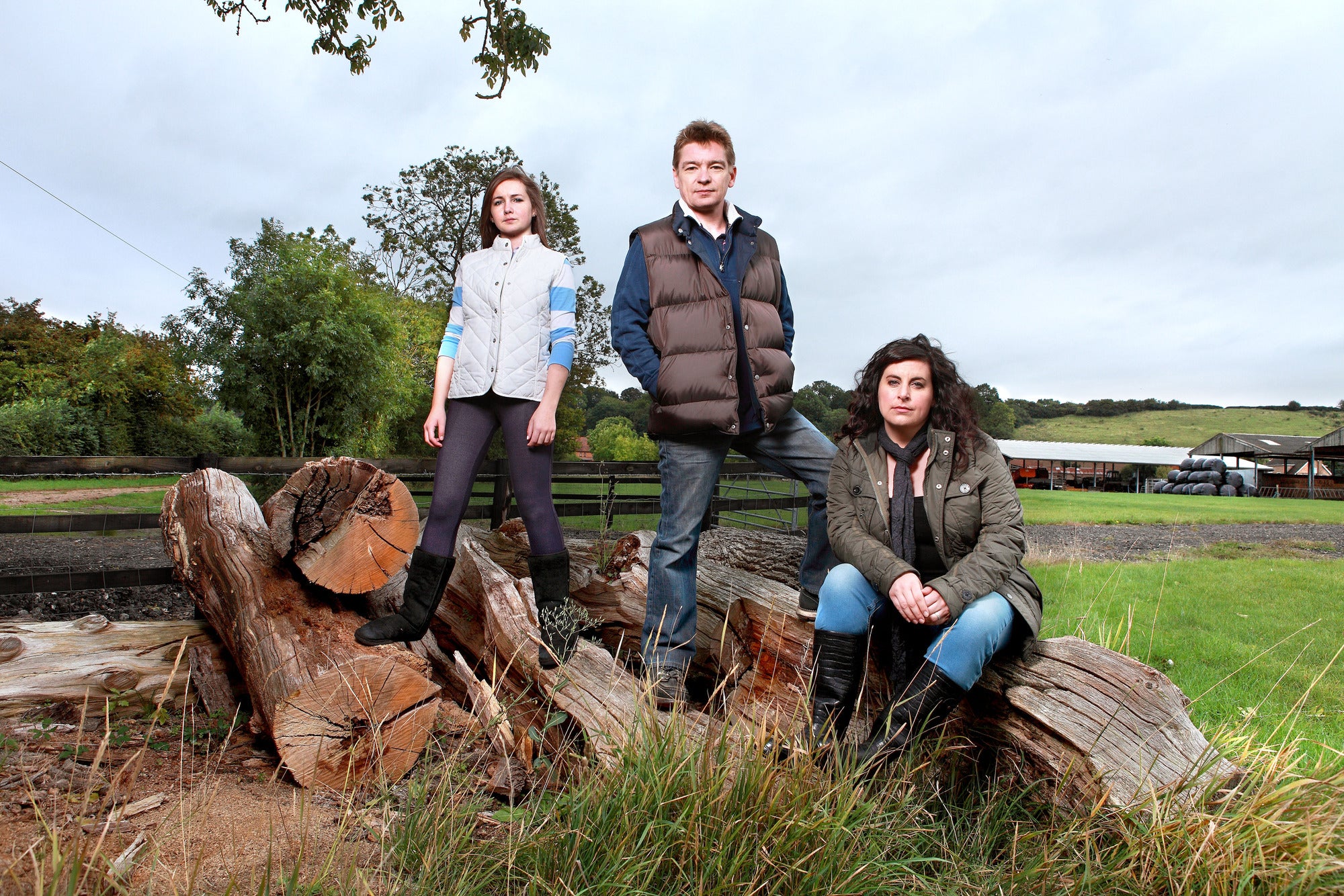 (l-r) Phoebe Aldridge (LUCY MORRIS), Roy Tucker (IAN PEPPERELL), Hayley Tucker (Lorraine Coady) in The Archers