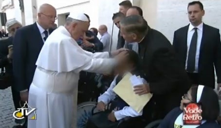 Pope Francis appears to have been captured on video performing an exorcism in St Peter’s Square