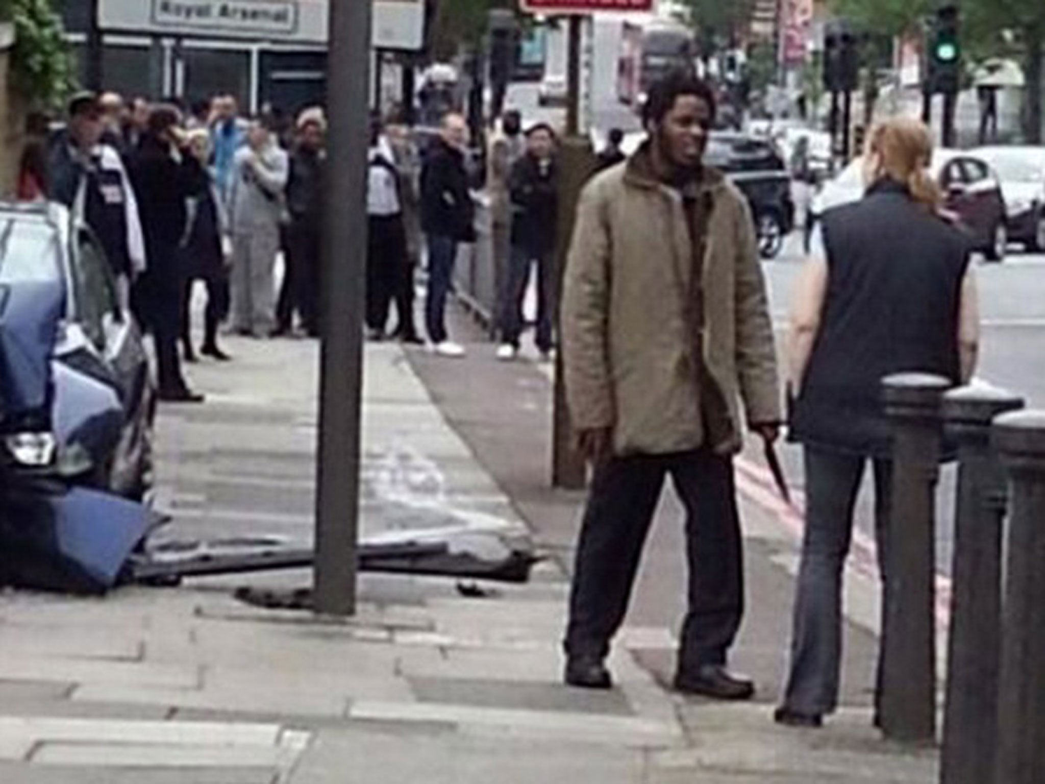 Ingrid Loyau-Kennett confronts one of the alleged attackers