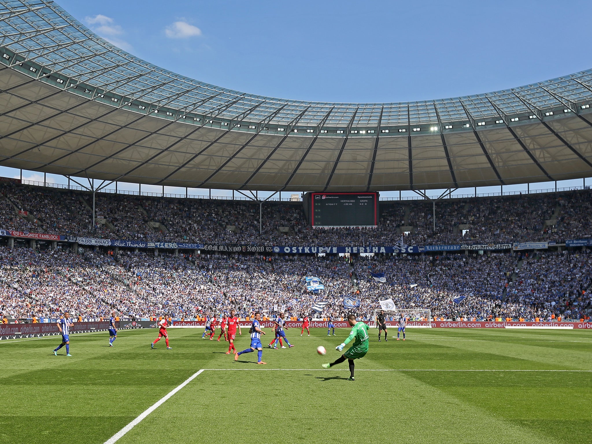 A view of the Olympic Stadium in Berlin